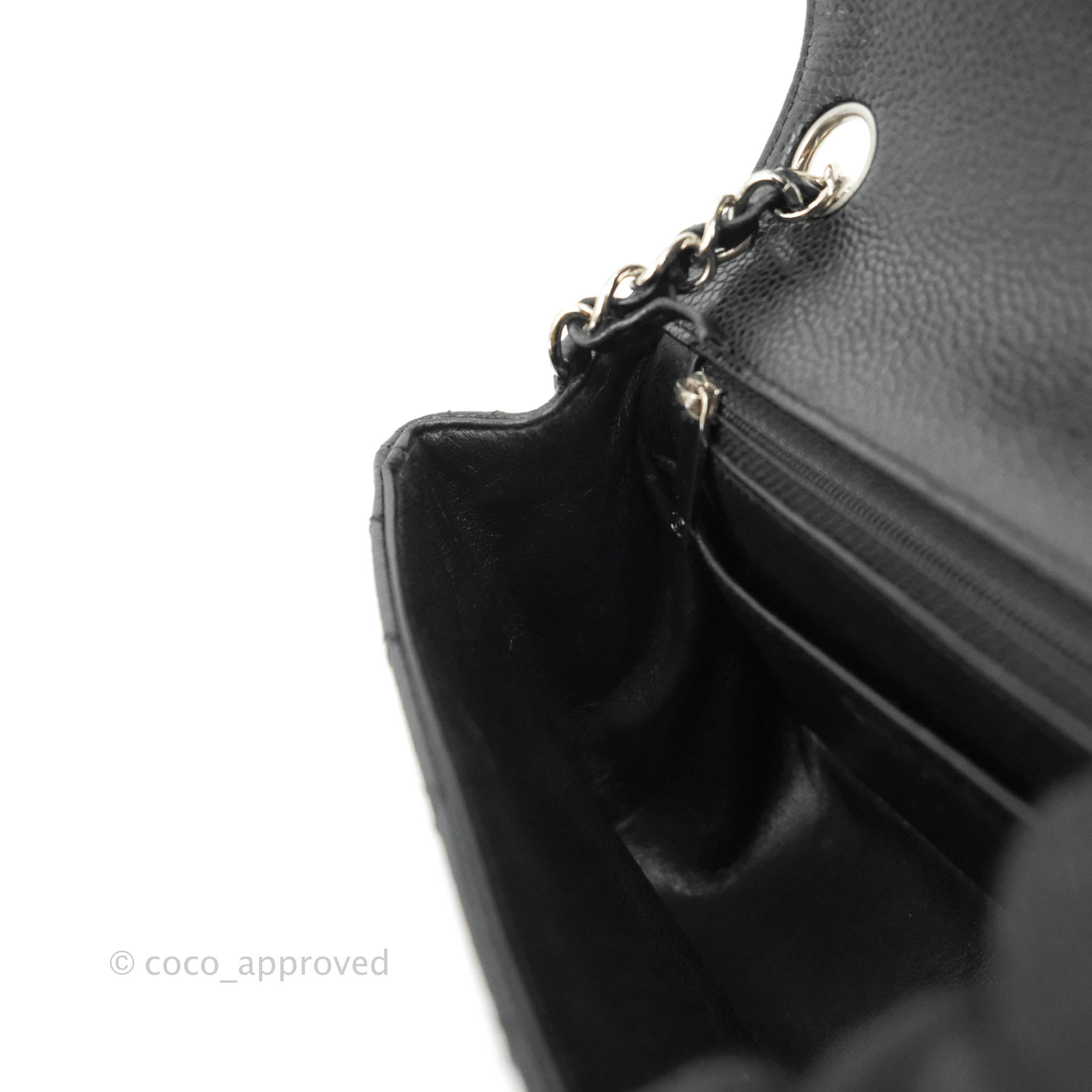 Chanel Black Caviar Square Mini Classic Flap Bag SHW – Boutique Patina