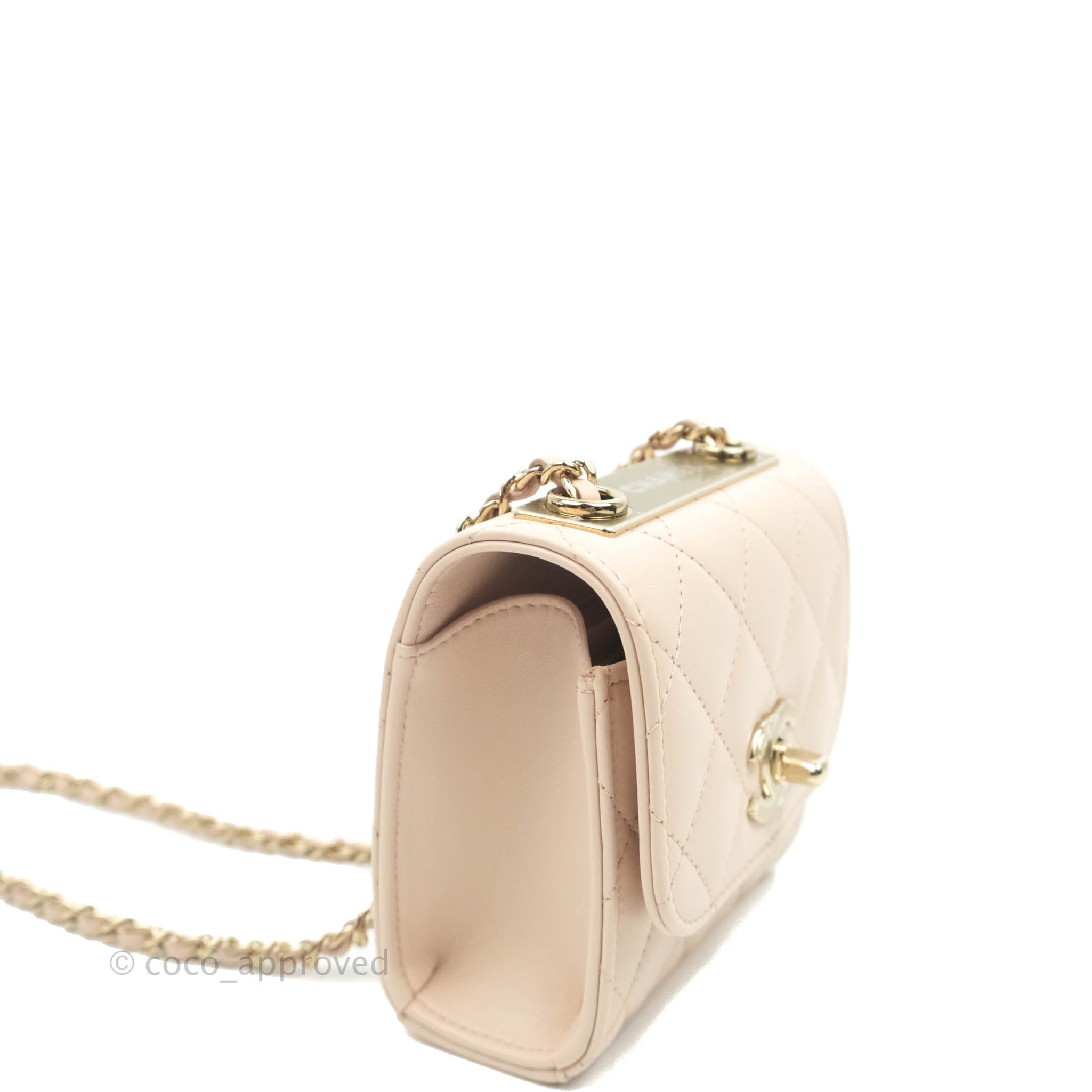 Chanel Mini Quilted Trendy CC Clutch With Chain Rose Clair Pink Lambsk – Coco  Approved Studio