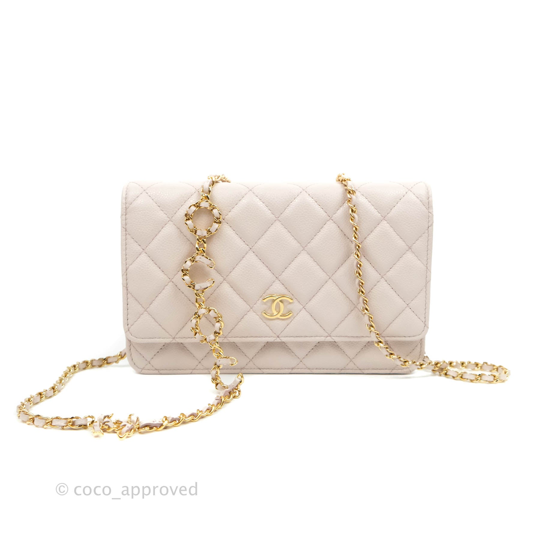 Chanel Quilted WOC Lilac Caviar CC Coco Chain Gold Hardware – Coco Approved  Studio