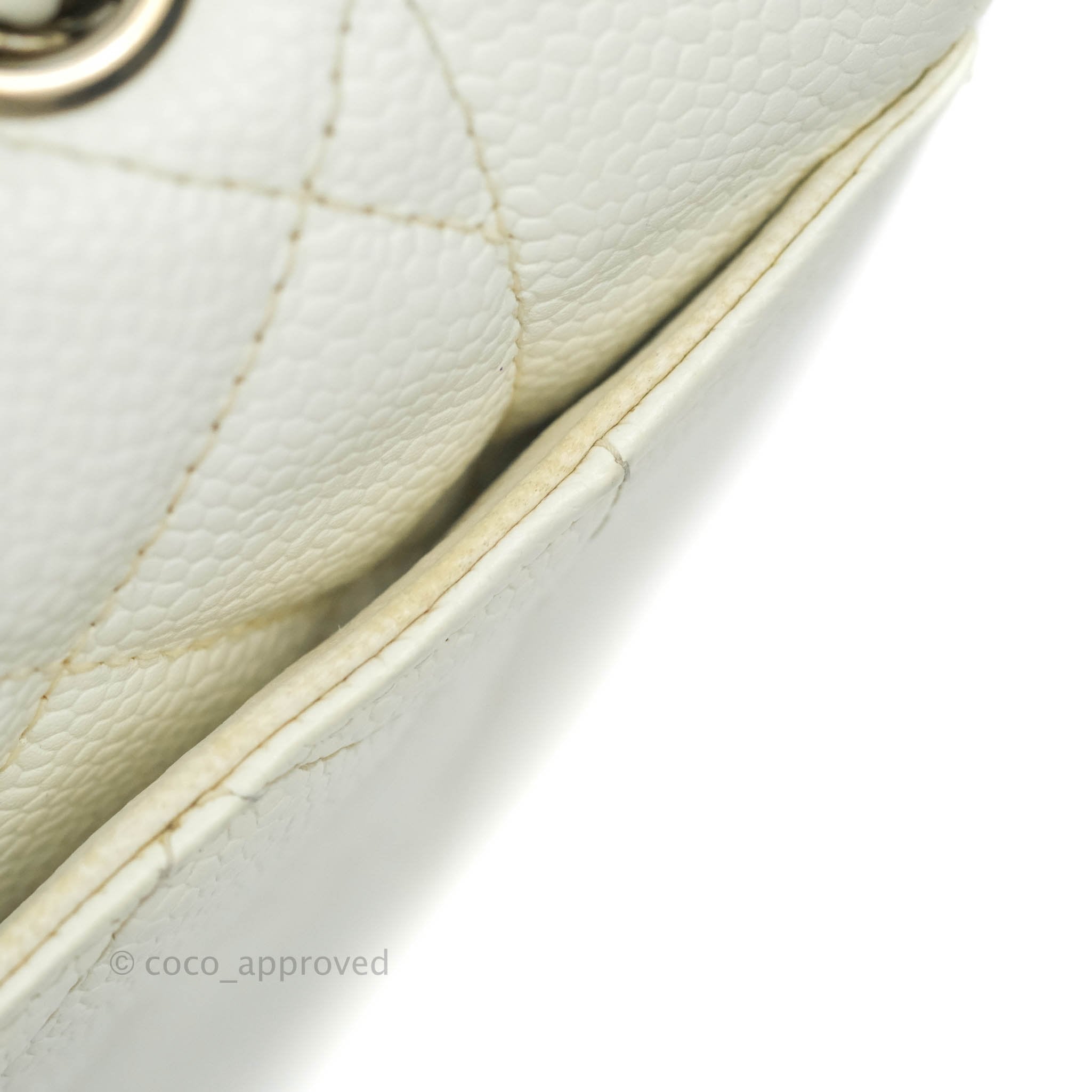 Chanel Vintage Quilted Diana Flap Bag White Caviar – ＬＯＶＥＬＯＴＳＬＵＸＵＲＹ