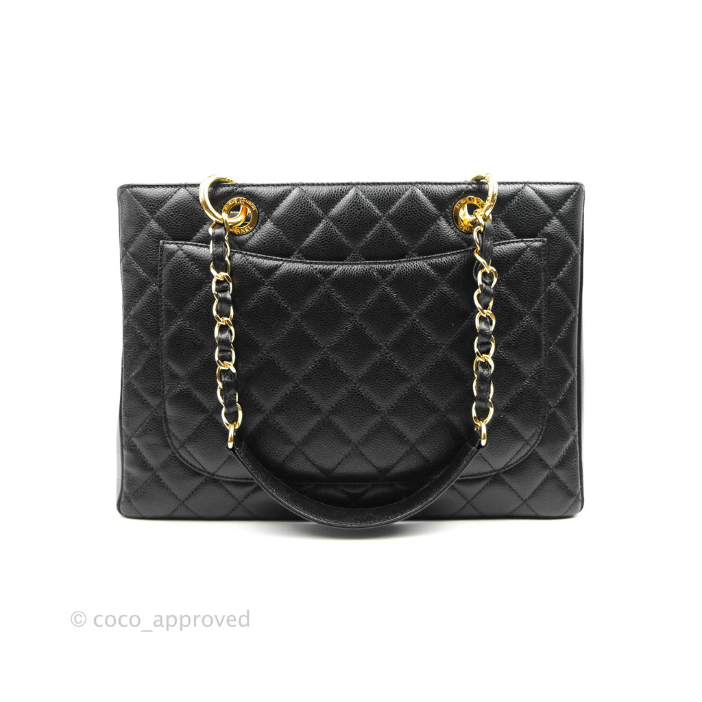 Chanel GST Black Caviar Gold Hardware