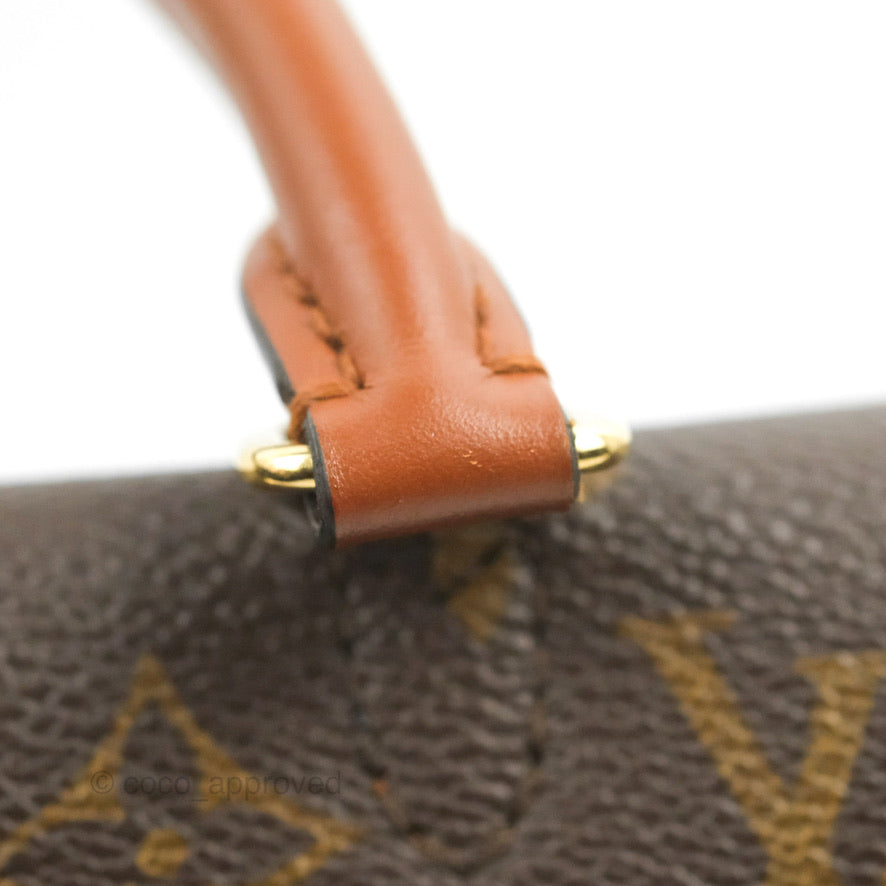 Authentic Louis Vuitton Classic Monogram Canvas with Creme Leather  Vaugirard Bag