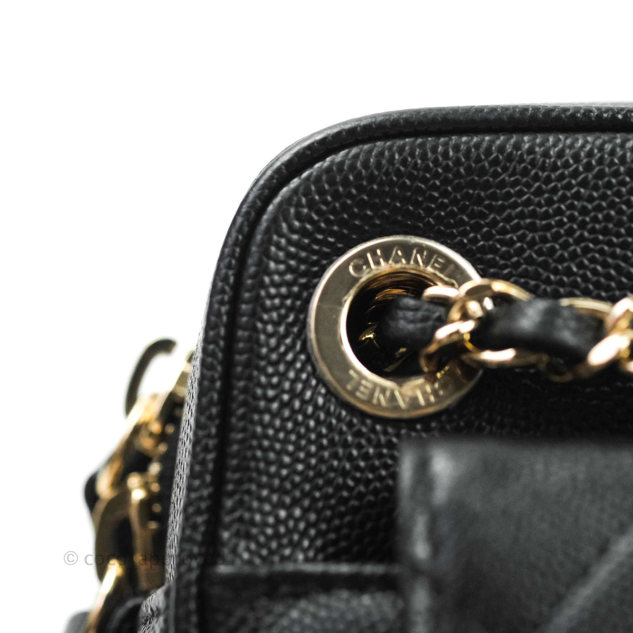 Chanel Camera Bag With Detachable Pouch Black Caviar Gold Hardware – Coco  Approved Studio