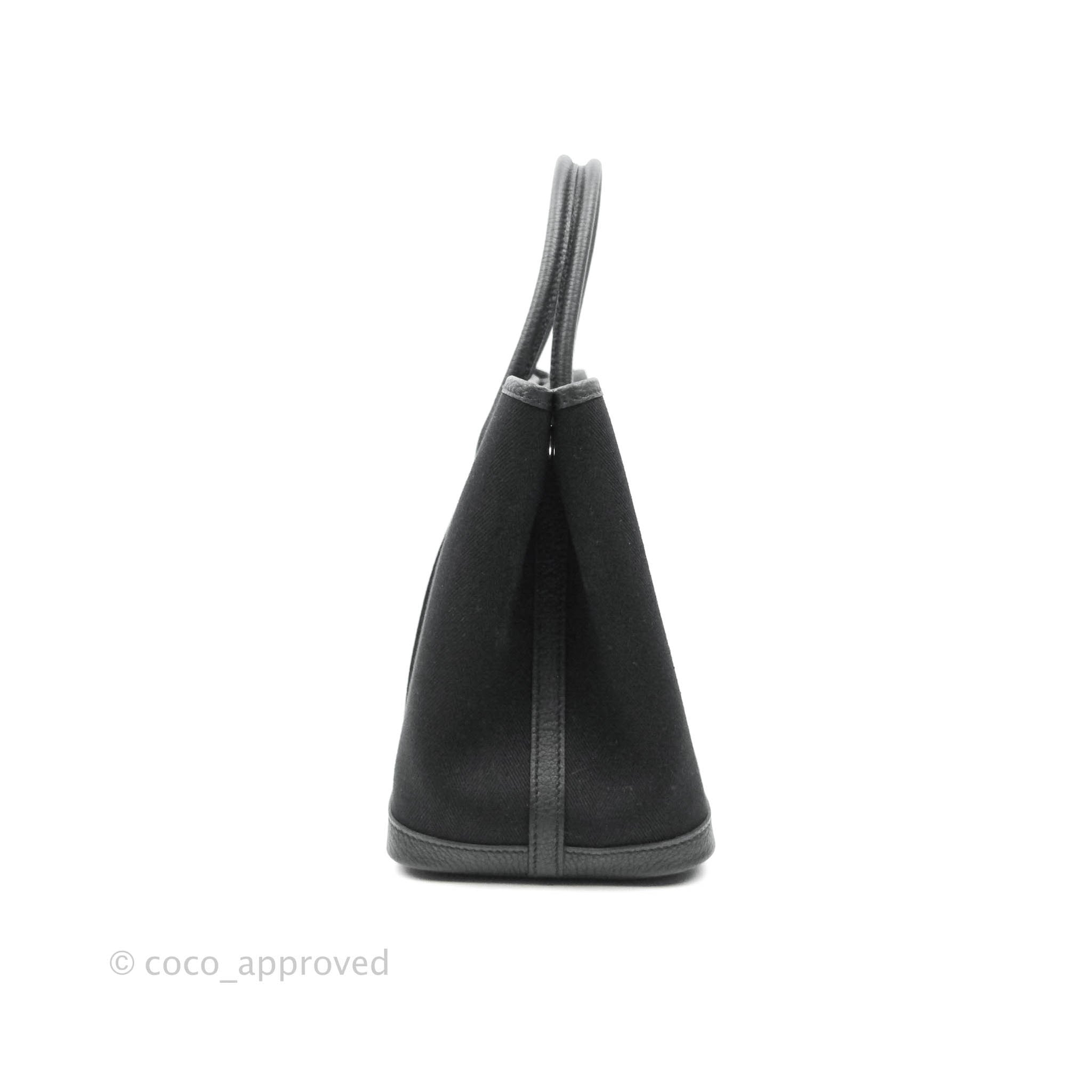 Hermès Garden Party 30 Canvas Black – Coco Approved Studio