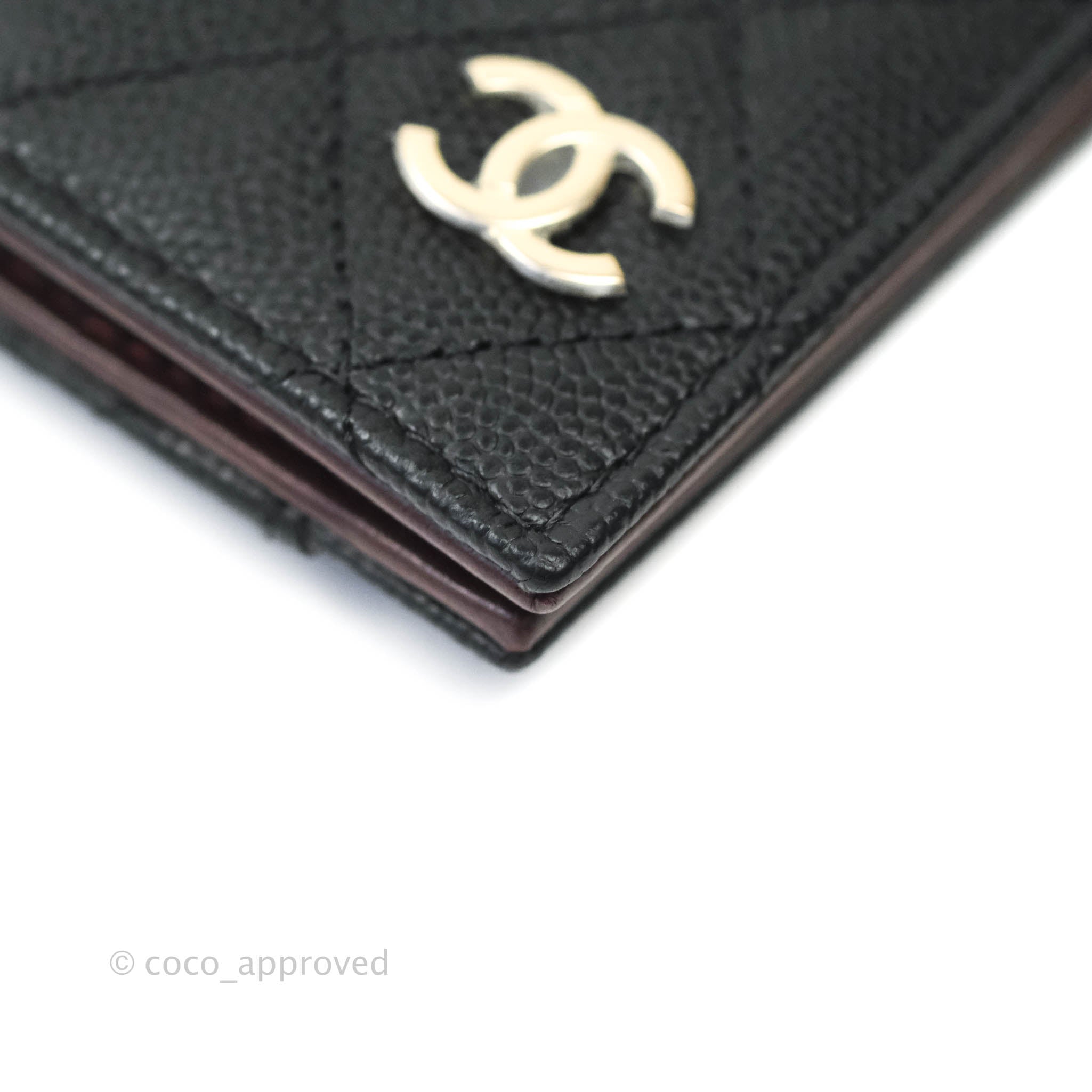 Chanel Classic Black Card Holder Caviar Gold Hardware – Coco