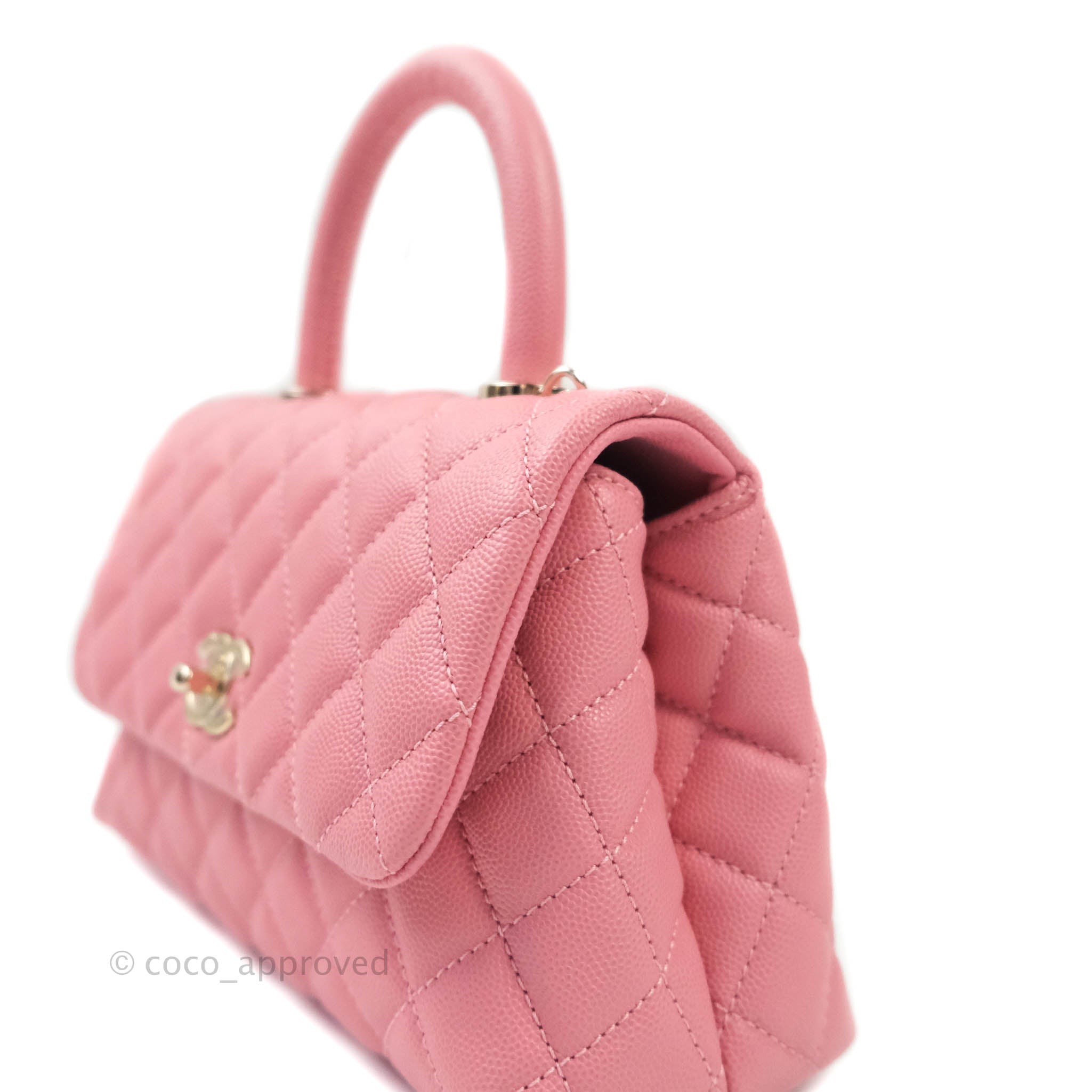 pink coco handle chanel bag