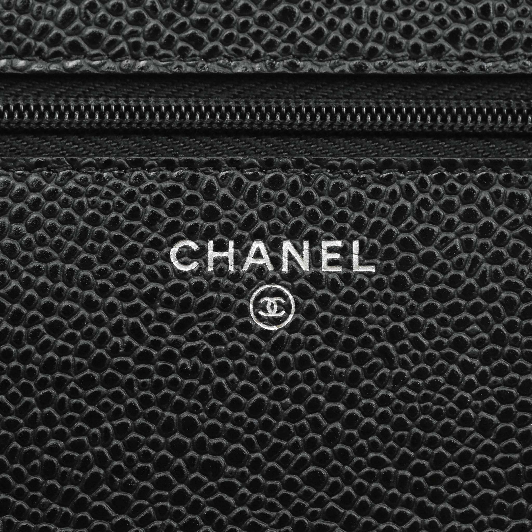 Chanel Caviar Wallet On Chain (SHG-yZcDqT)