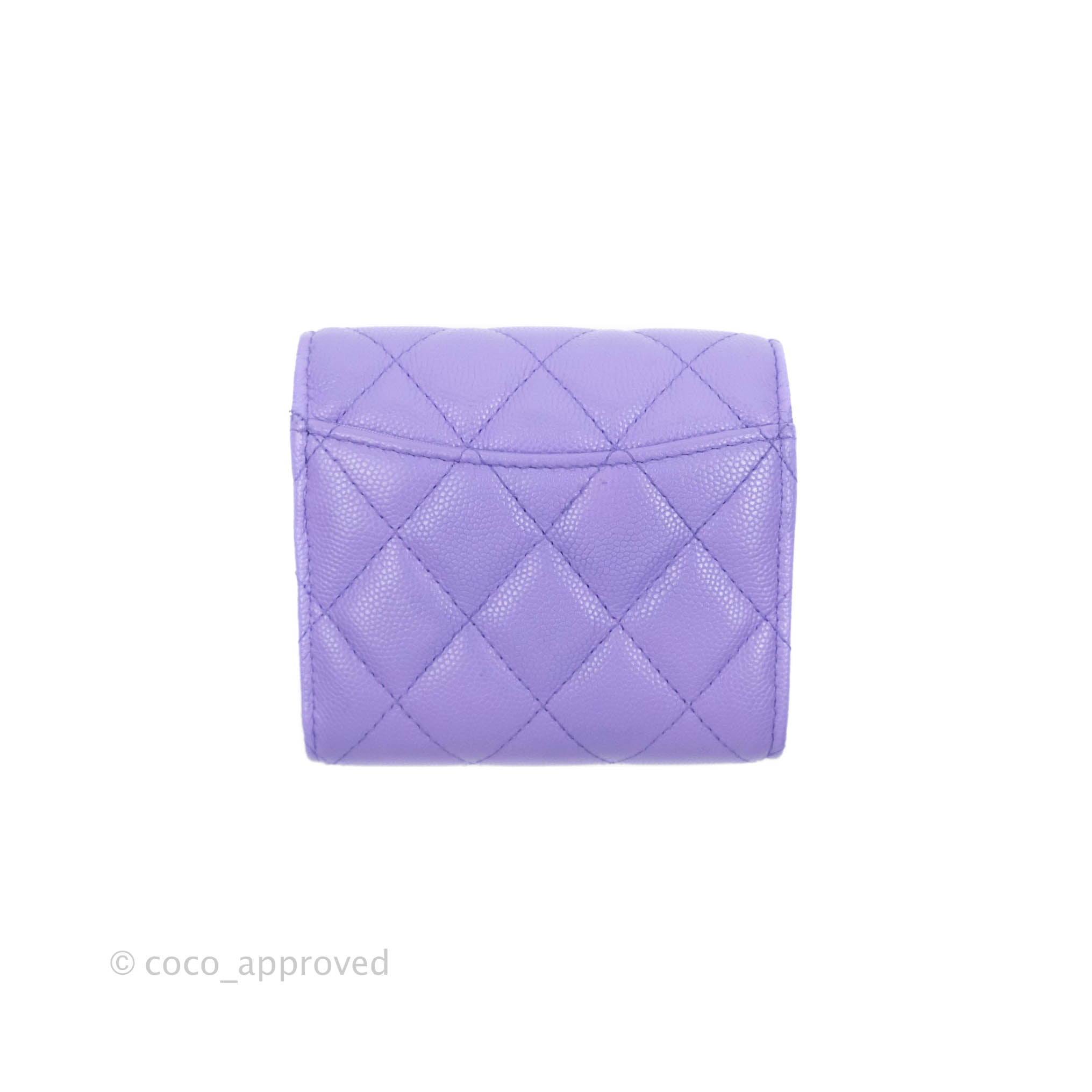 Timeless/classique leather card wallet Chanel Purple in Leather - 19972963
