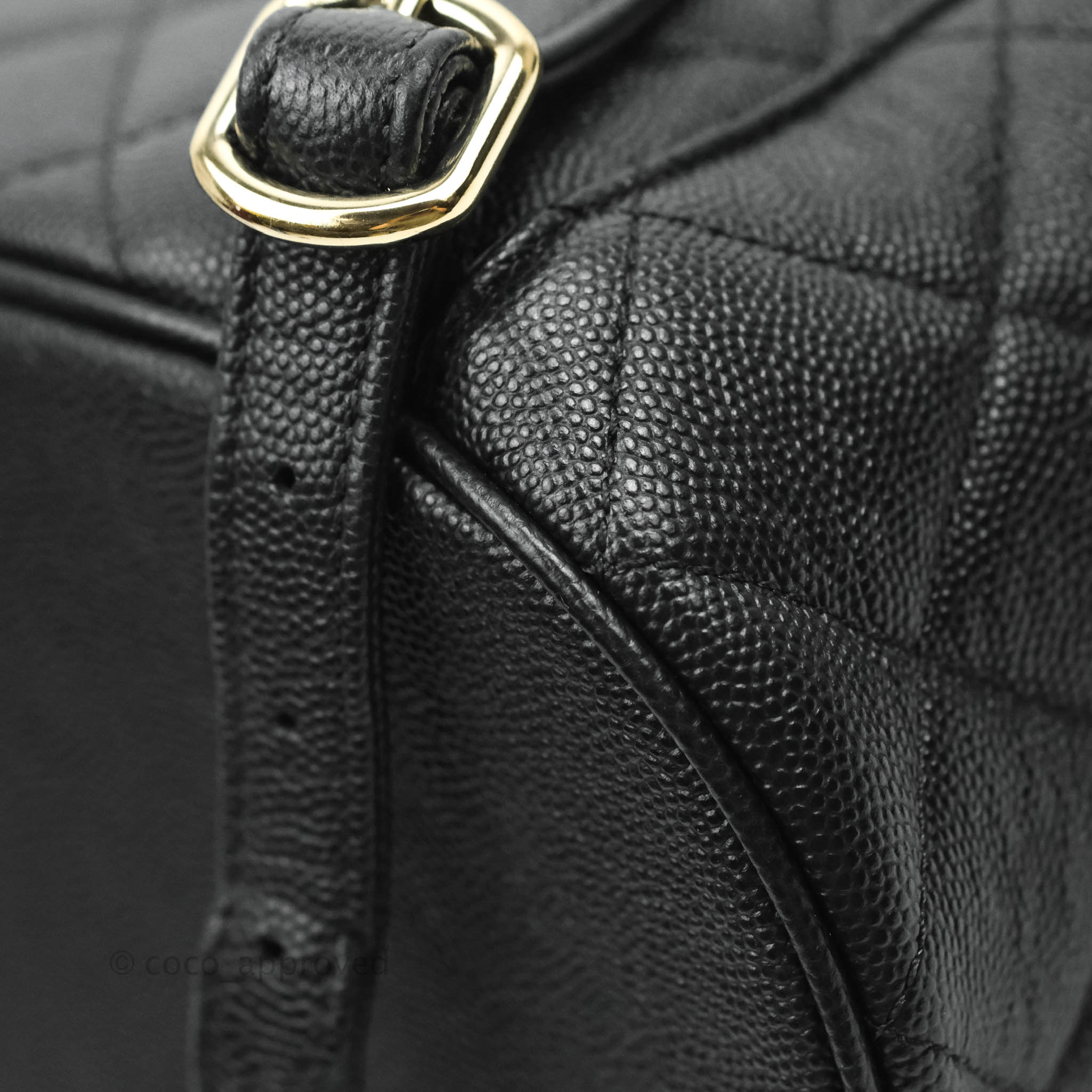 Chanel Pockets Backpack Black Caviar Gold Hardware 22S – Coco Approved  Studio