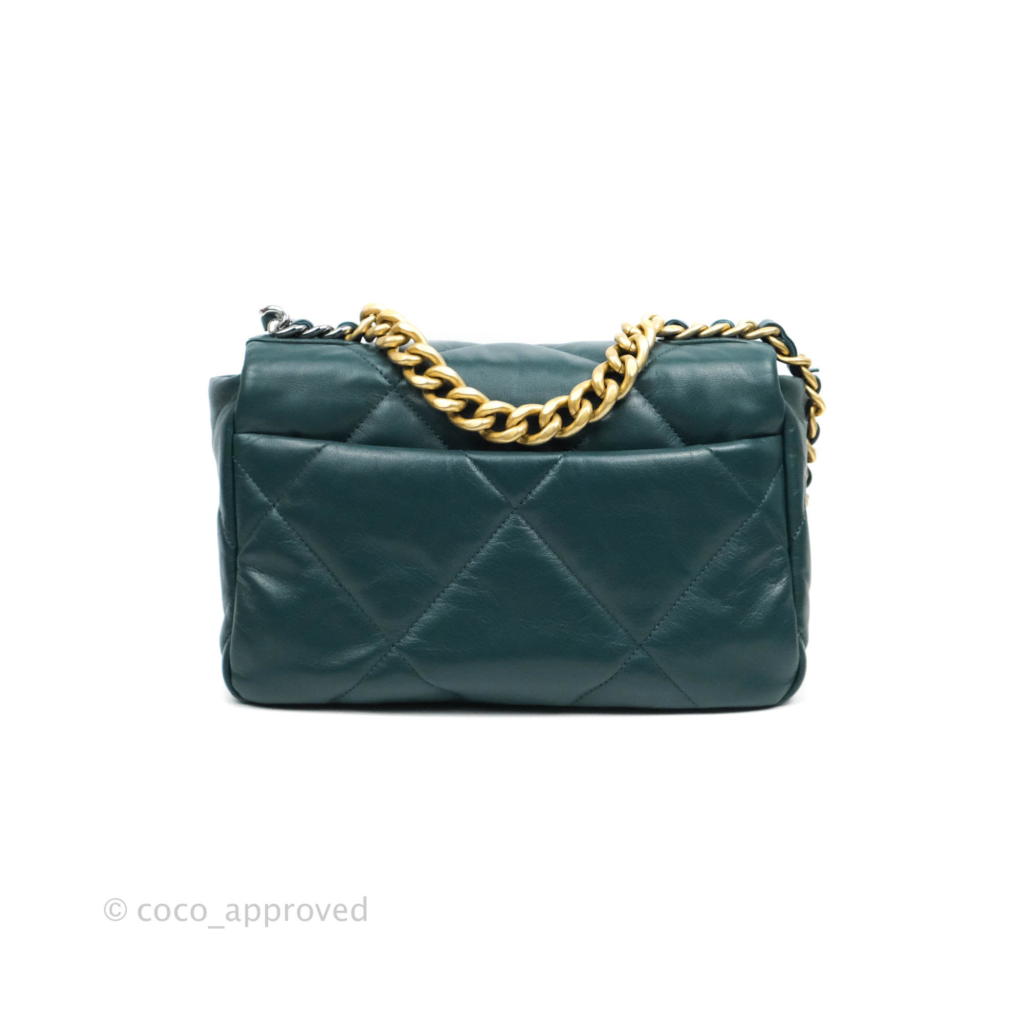 Chanel 19 Small Green Mixed Hardware – Coco Approved Studio