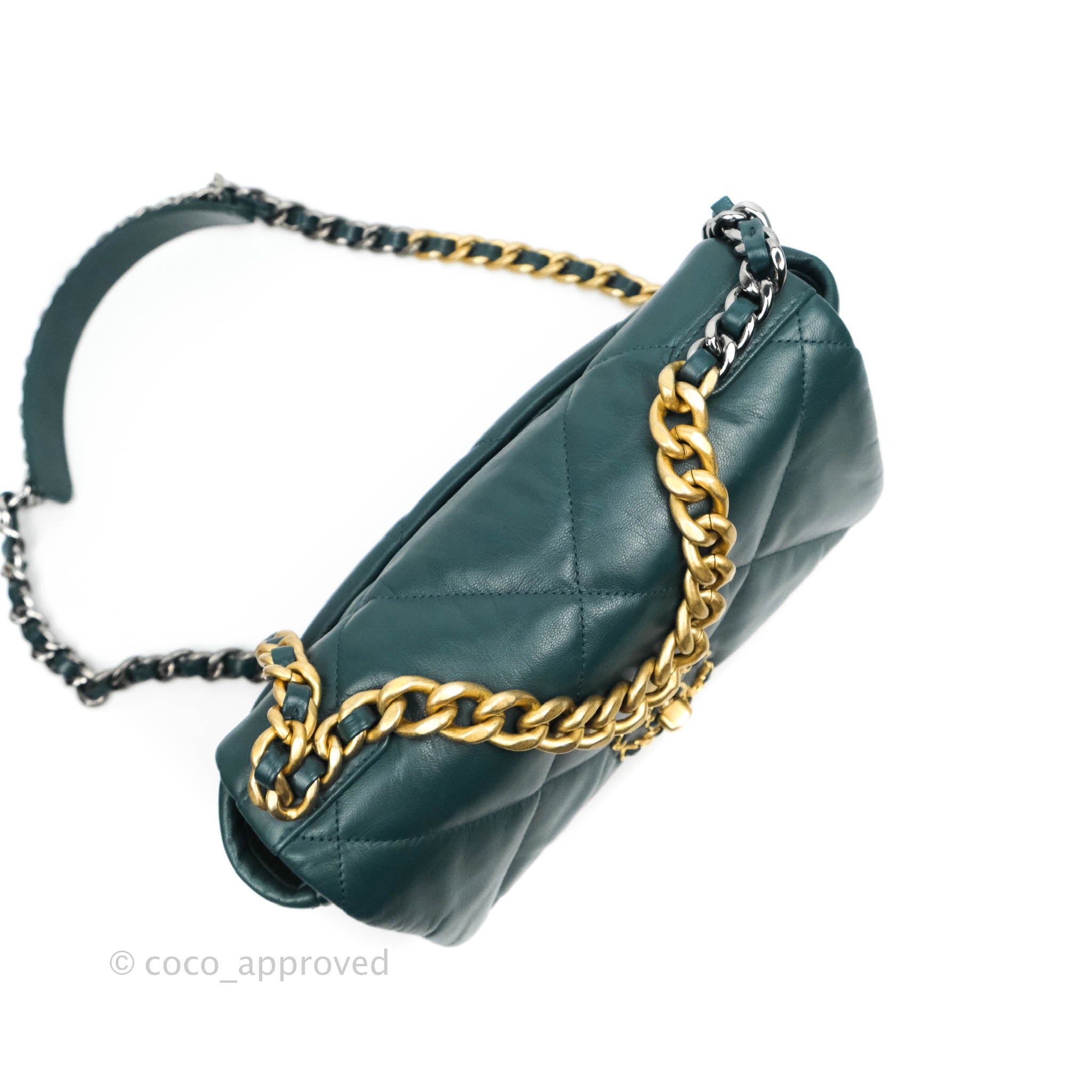 Chanel 19 Small Green Mixed Hardware – Coco Approved Studio