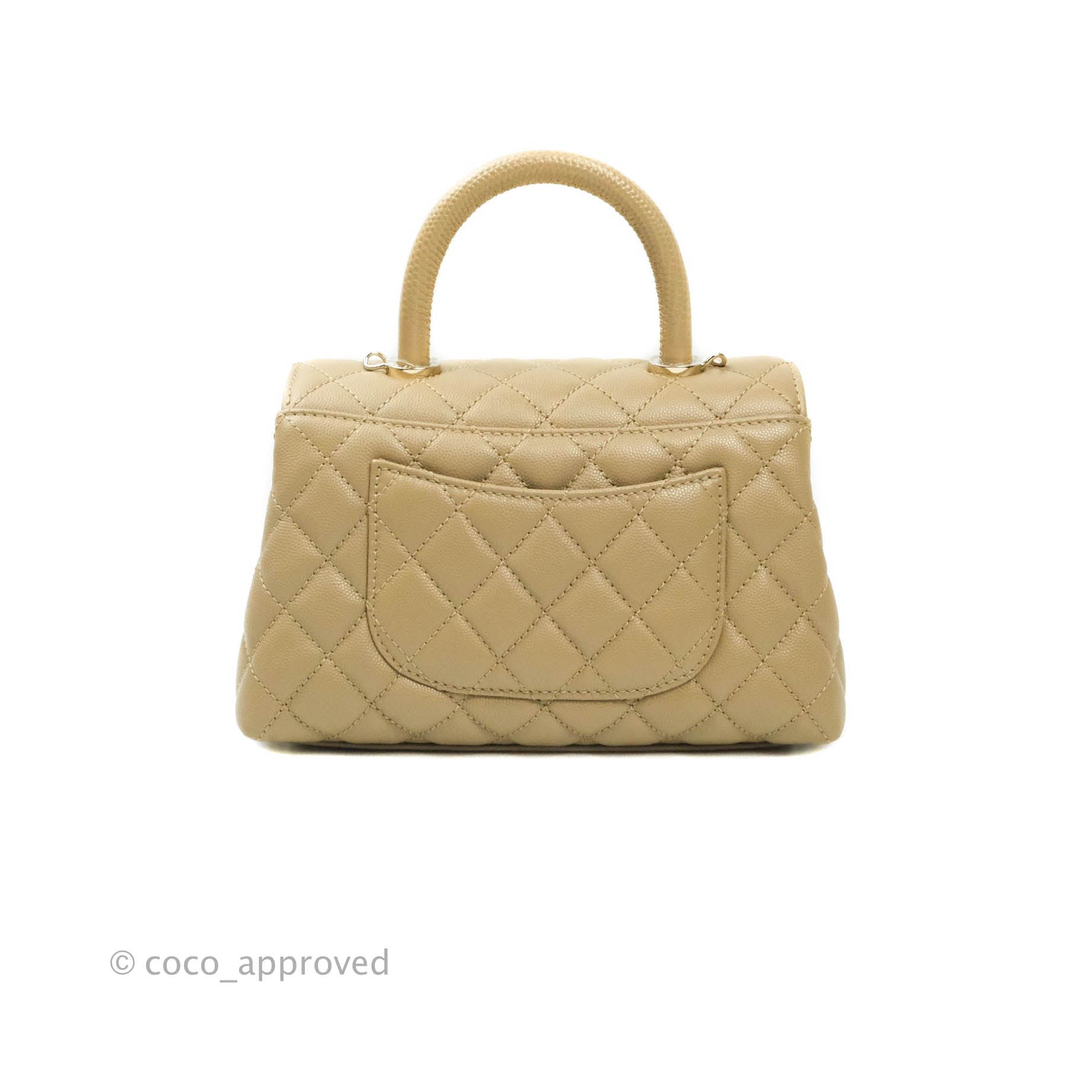 Chanel Mini (Small) Coco Handle Quilted Red Caviar Gold Hardware 21A – Coco  Approved Studio
