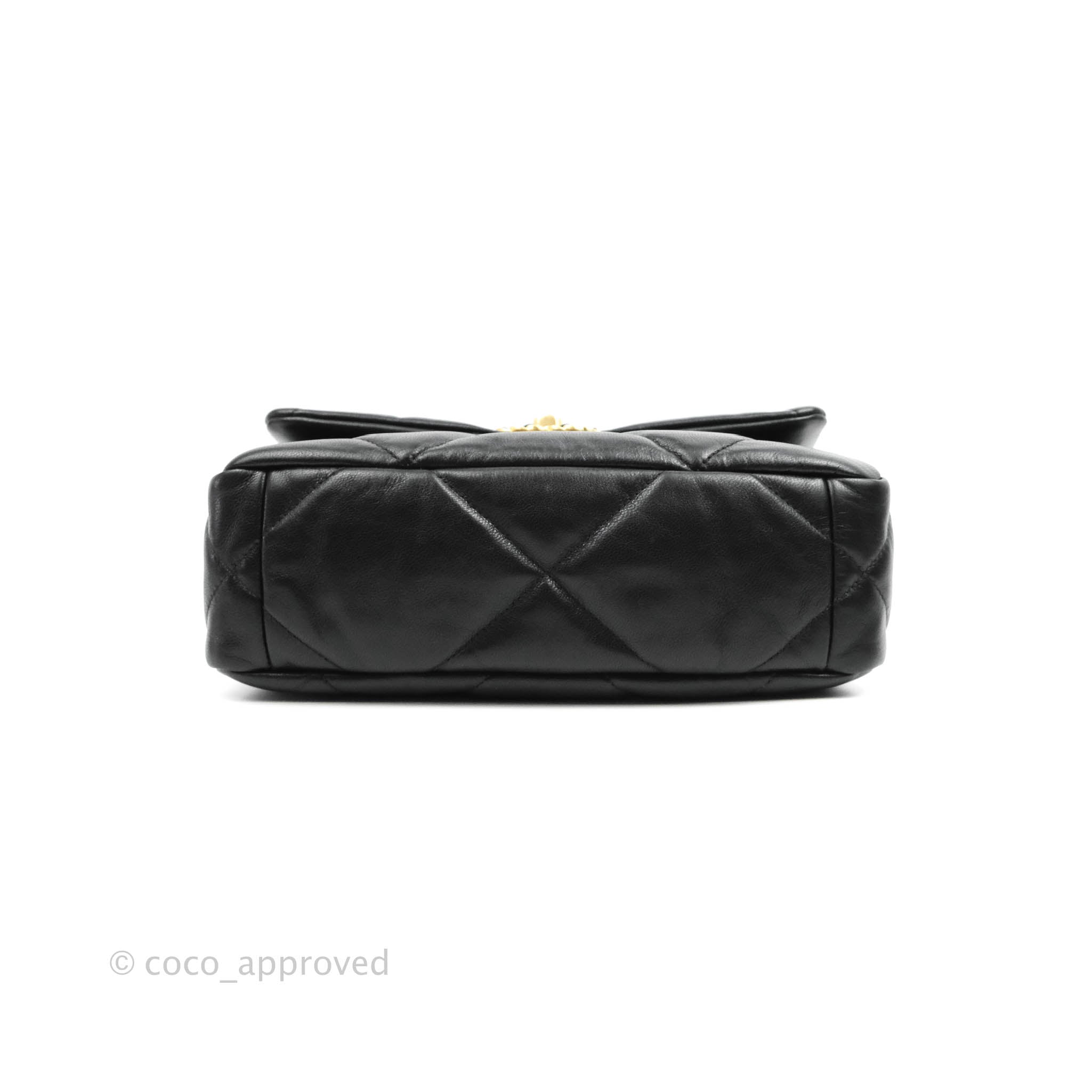 Chanel 19 Large Flap Bag Black Goatskin – Coco Approved Studio