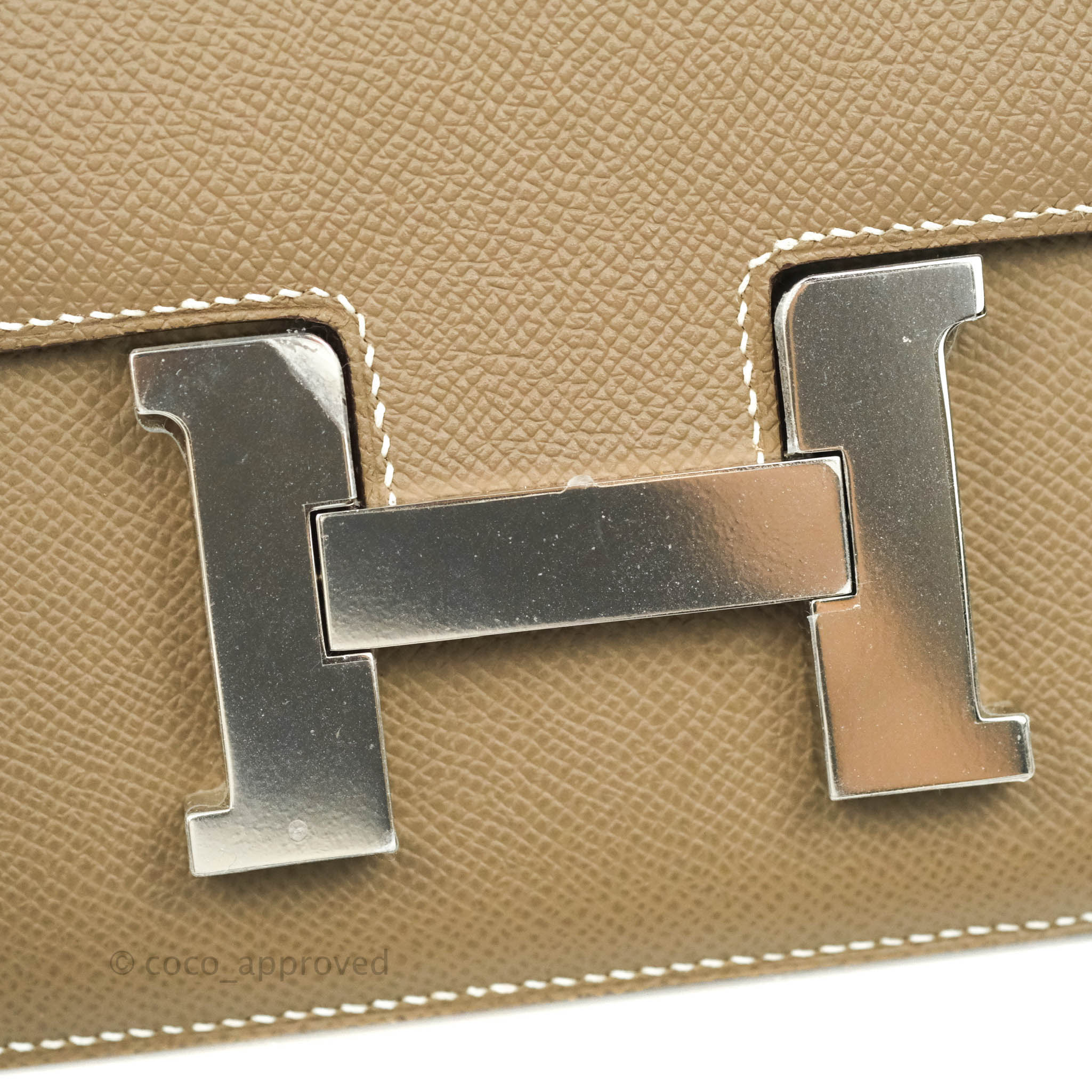 Hermes  Hermès Constance 24Cm Gold Hardware Etoupe Epsom Leather