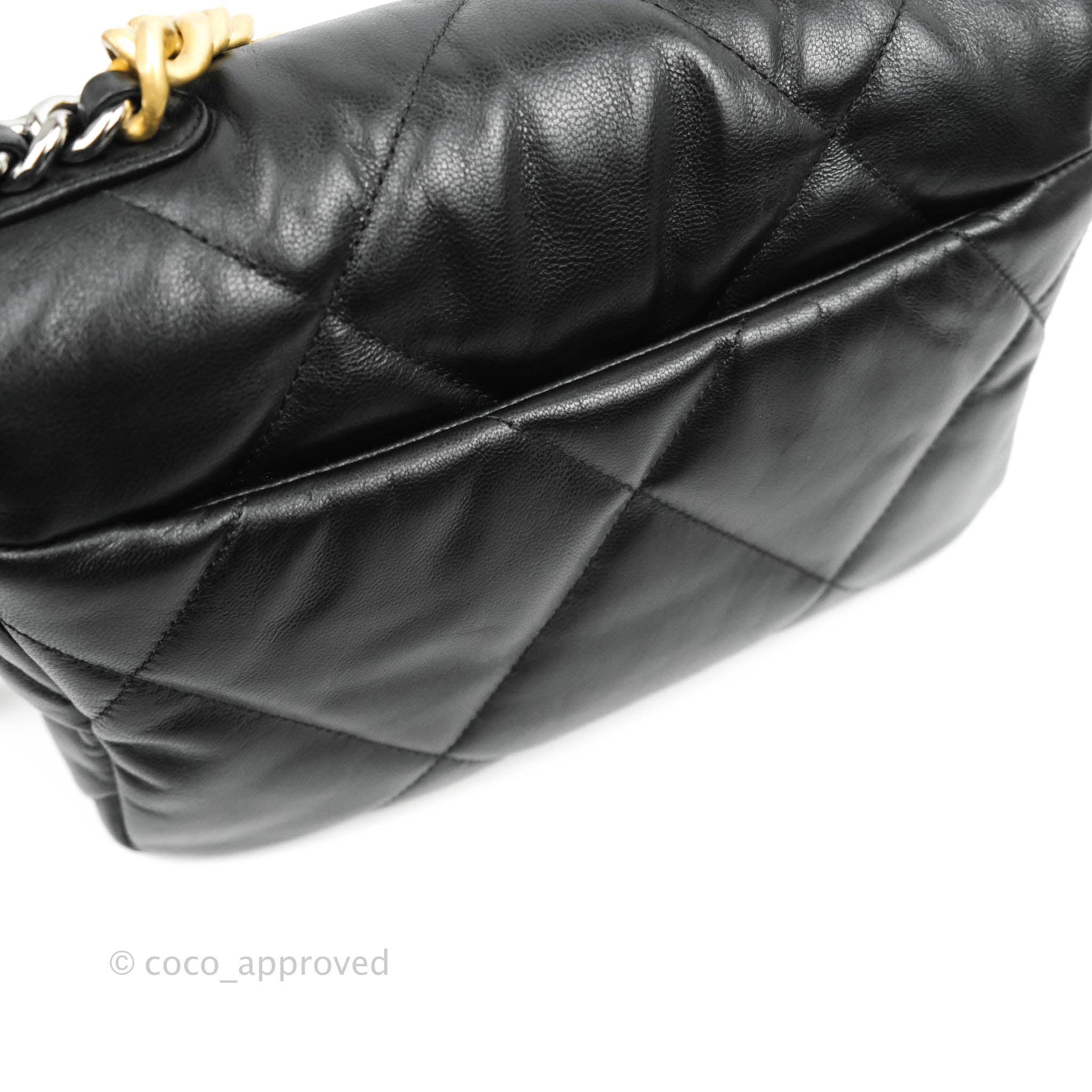 Chanel 19 Black Flap Bag⁣ Small Goatskin – Coco Approved Studio