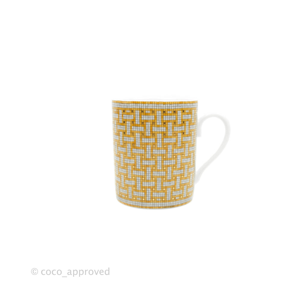 Hermès Mosaique Au 24 Gold Mug