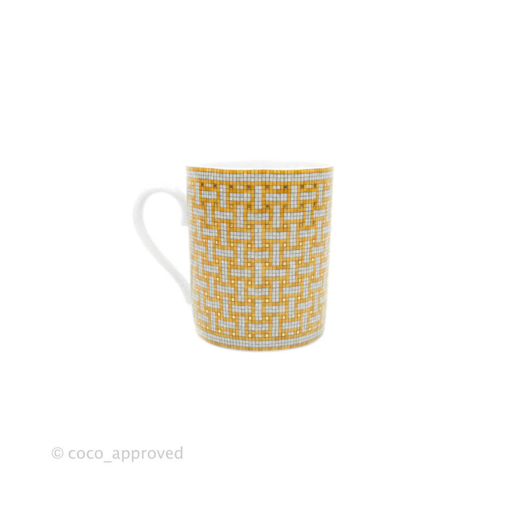 Hermès Mosaique Au 24 Gold Mug