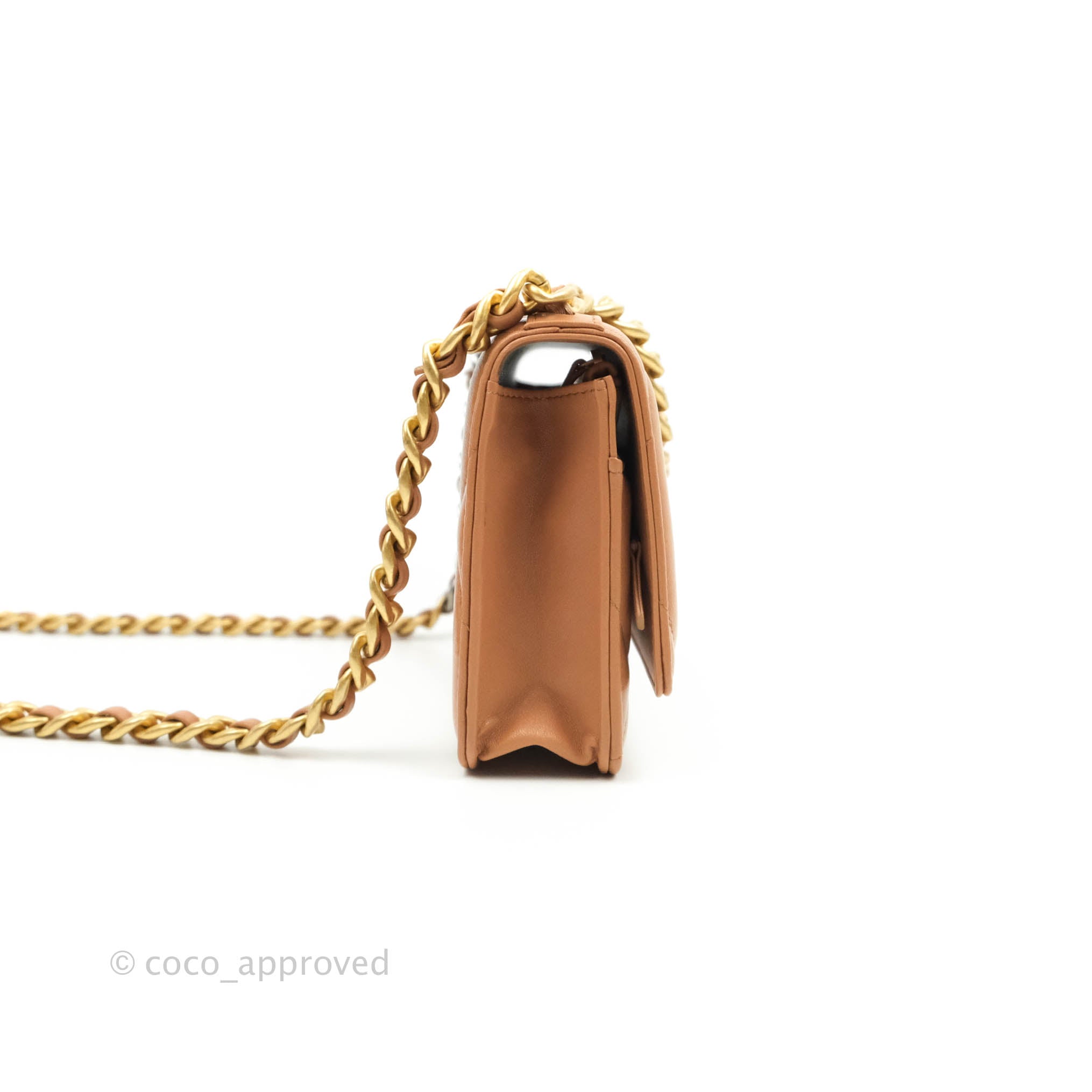 CHANEL, Bags, Chanel 9 Caramel Wallet On Chain