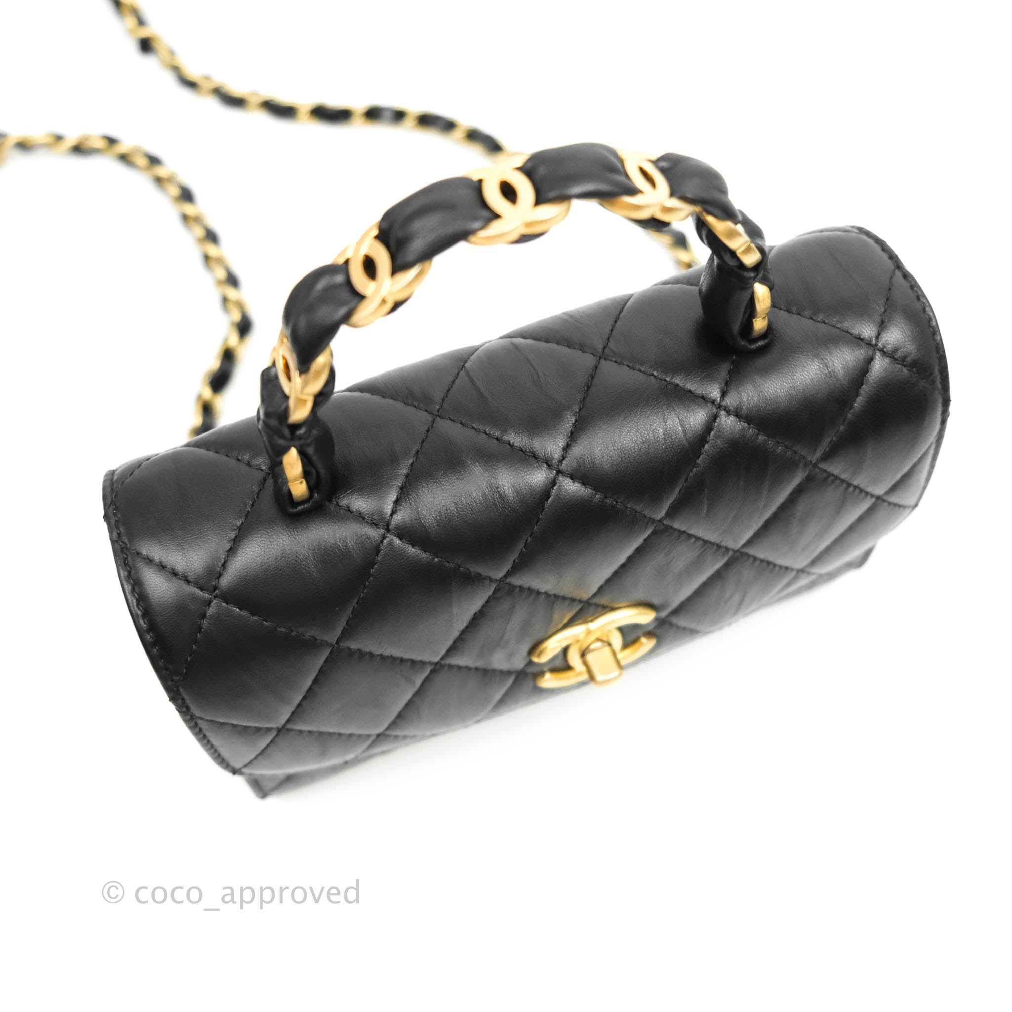 Chanel flap bag with chain top handle Clearance