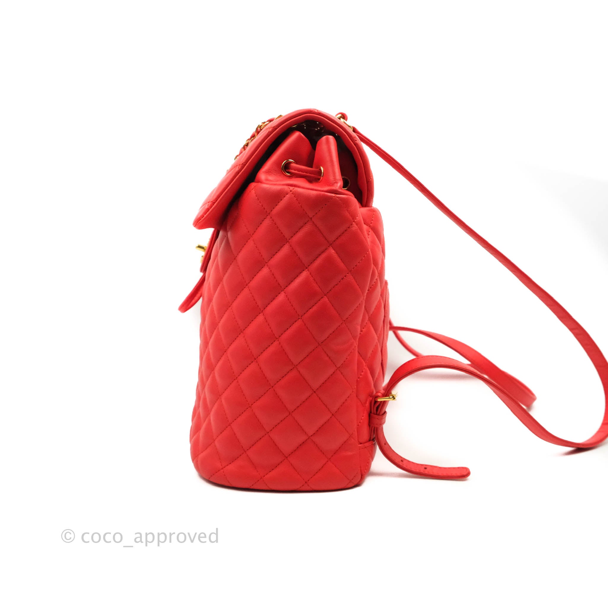Chanel Quilted Urban Spirit Backpack Red Calfskin Gold Hardware – Coco  Approved Studio