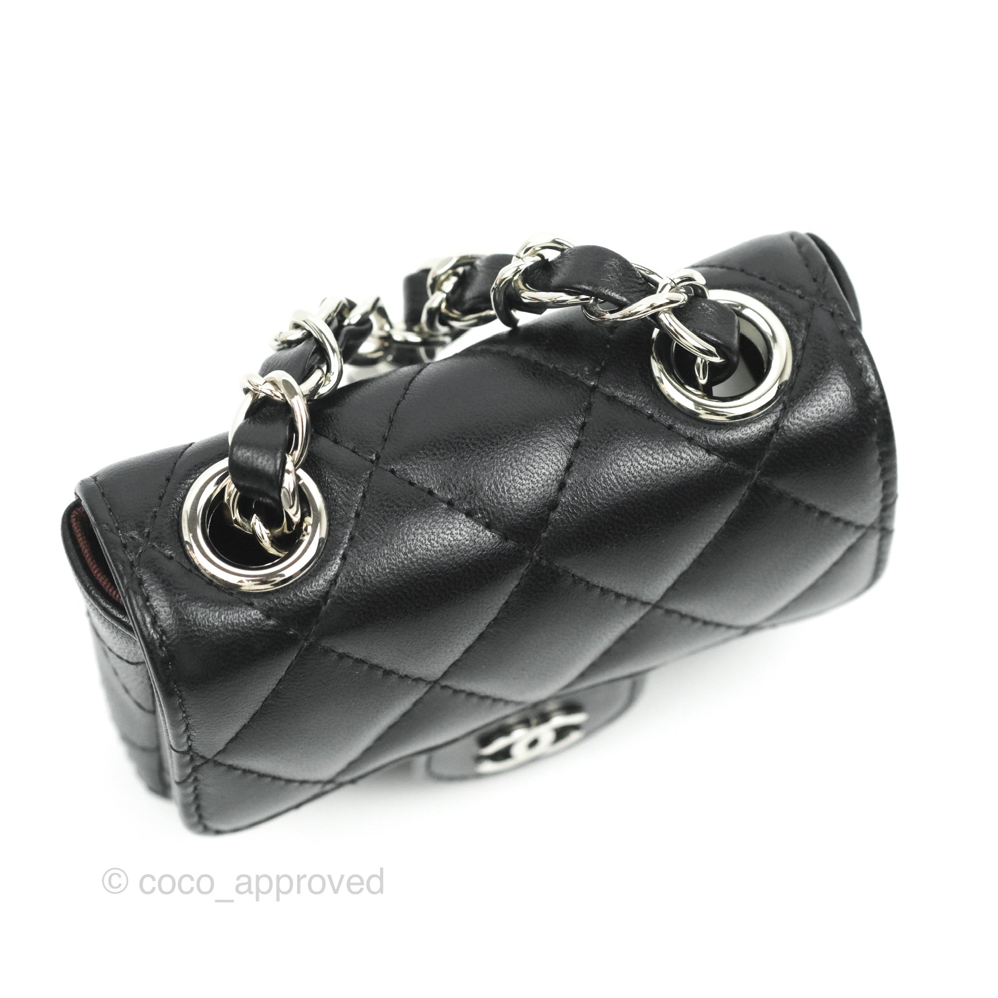 chanel mini belt bag black