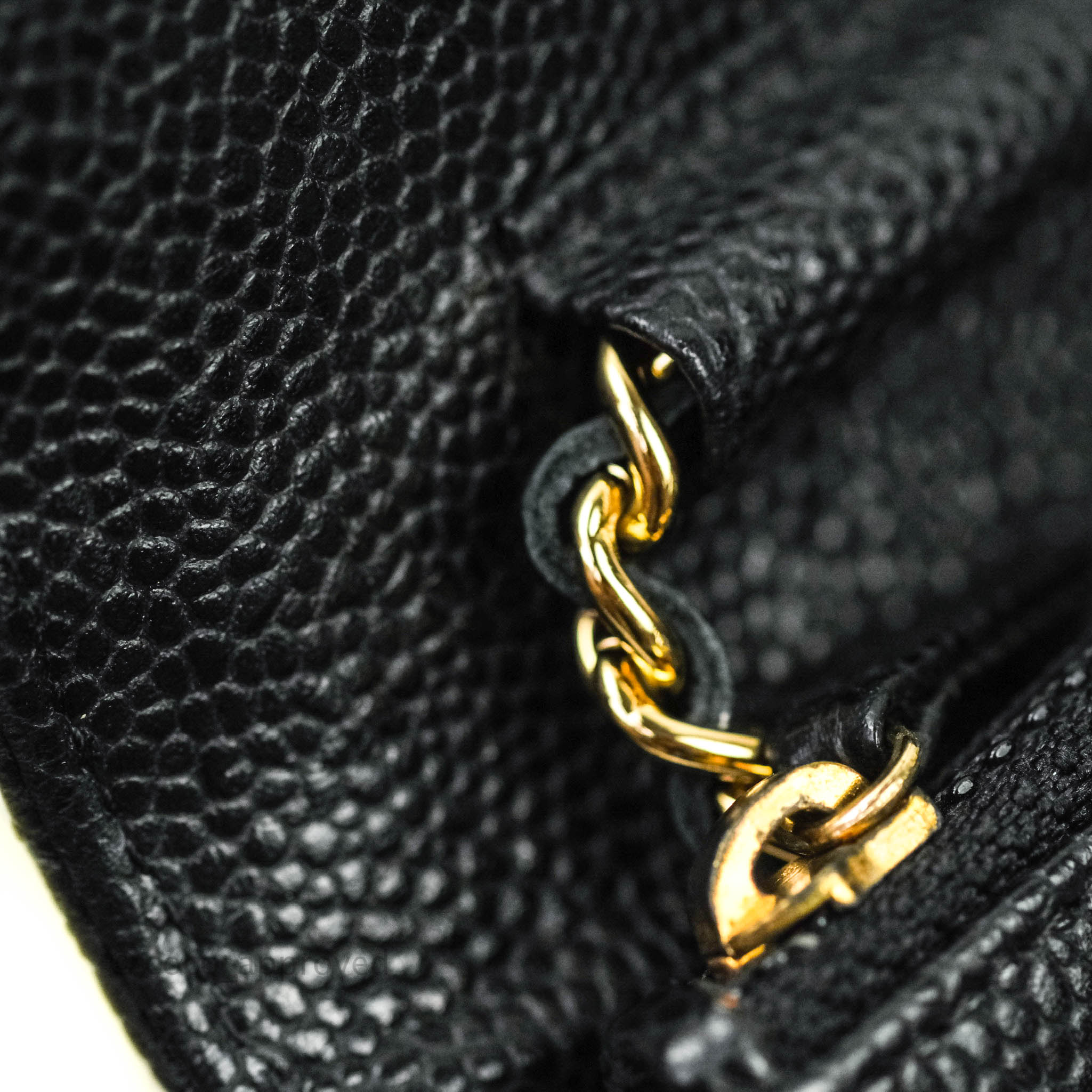 Chanel Black Caviar CC Turnlock Crossbody Bag 24K Gold Hardware