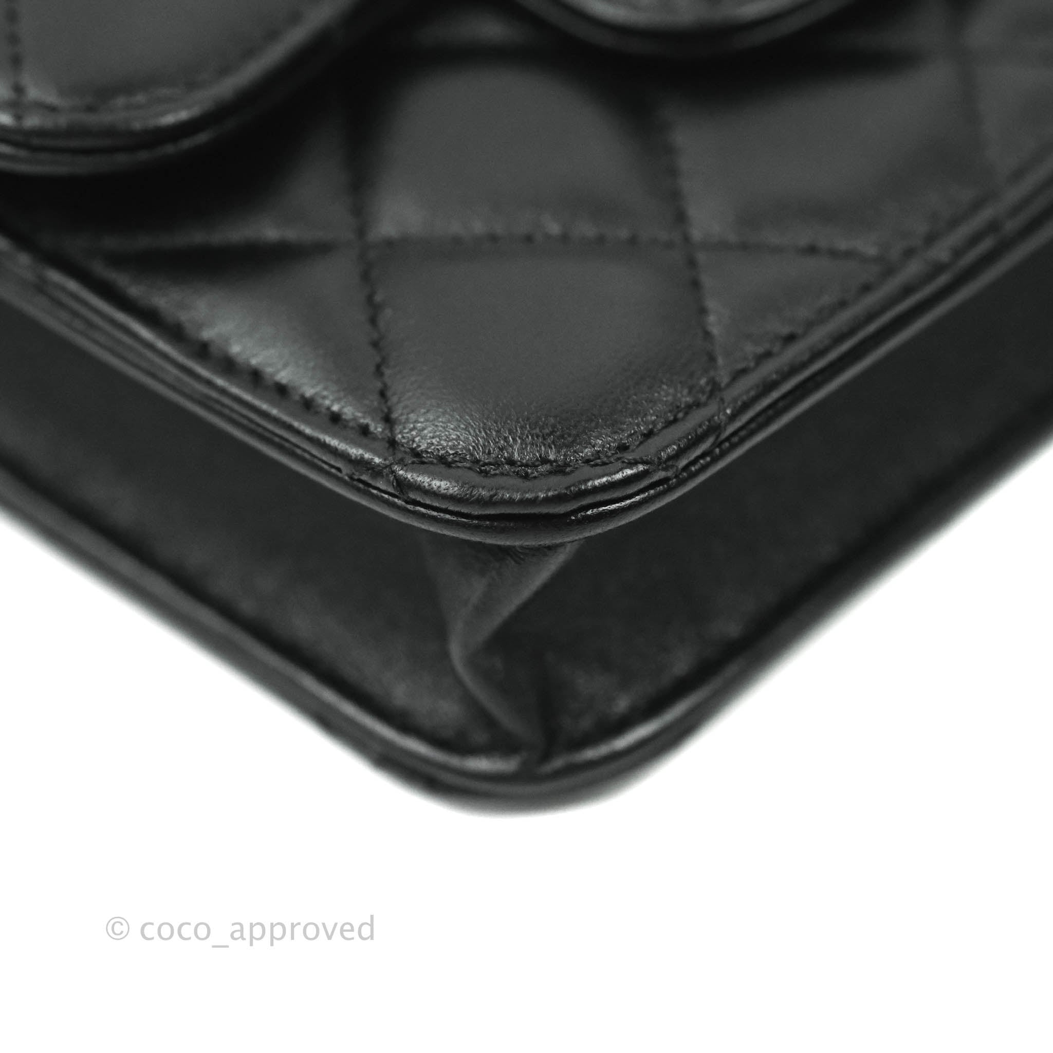 Chanel Black Caviar Half Moon WOC Wallet Chain Bag SHW – Boutique Patina