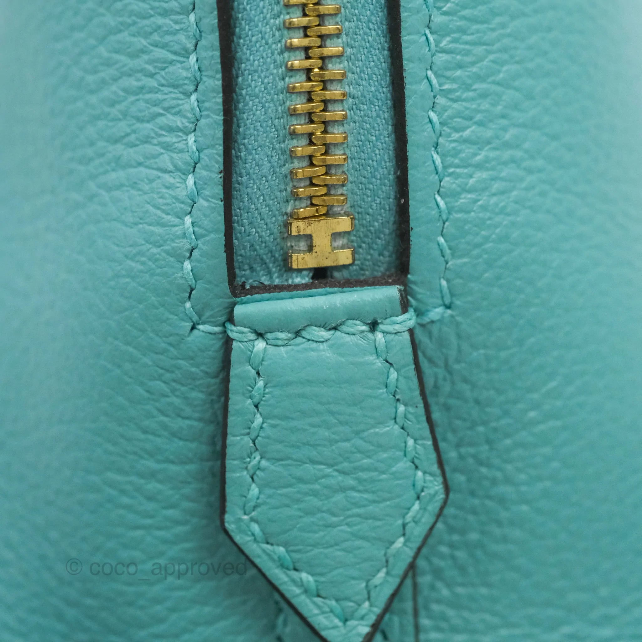 Hermes Bolide bag 1923 mini Blue glacier Novillo leather Silver hardware