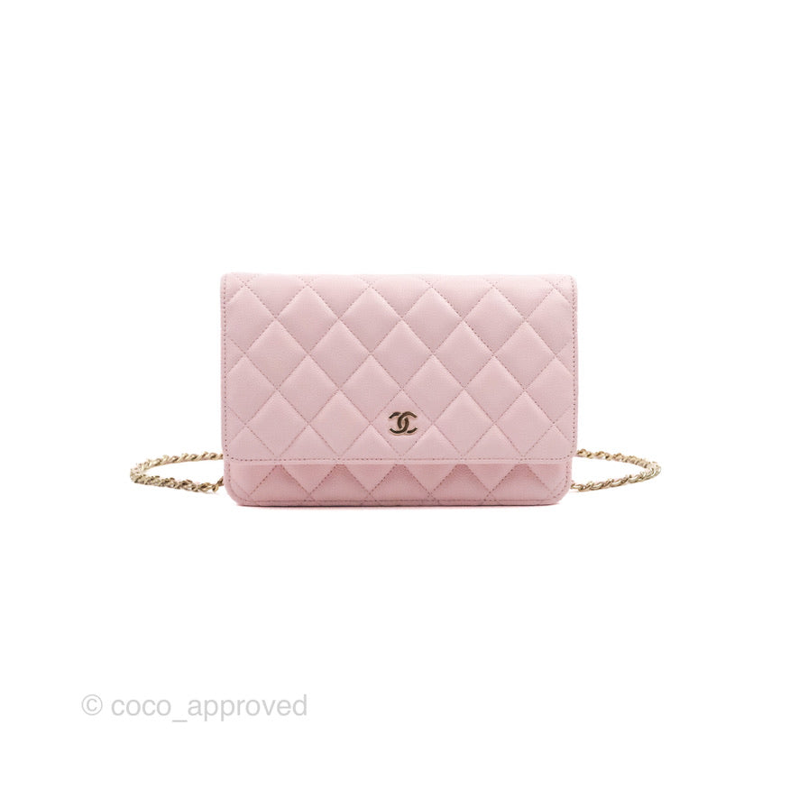 Chanel Quilted Medium Flap Wallet Pink Caviar Gold Hardware – Coco