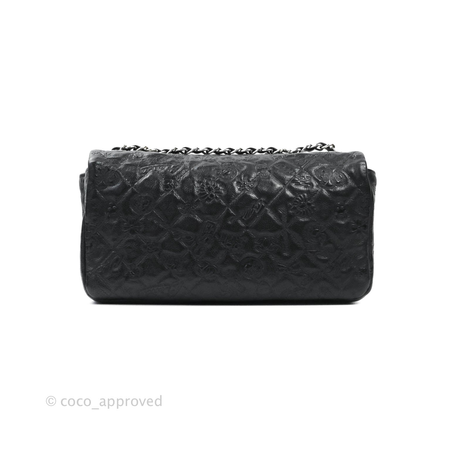 Chanel Small Embroidered Flap Bag Black Silver Hardware – Coco Approved  Studio