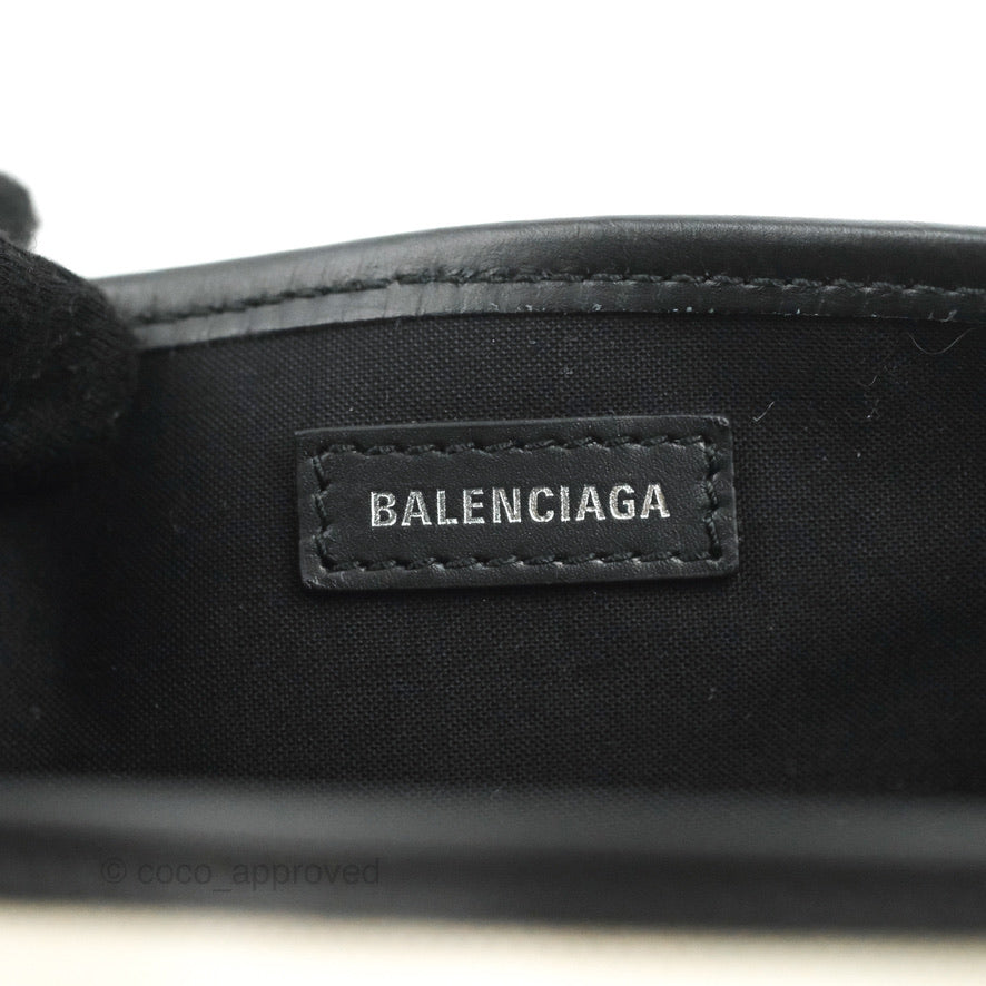 Balenciaga Hourglass XS Shiny Box Calf TopHandle Bag Black  Luxury  Helsinki