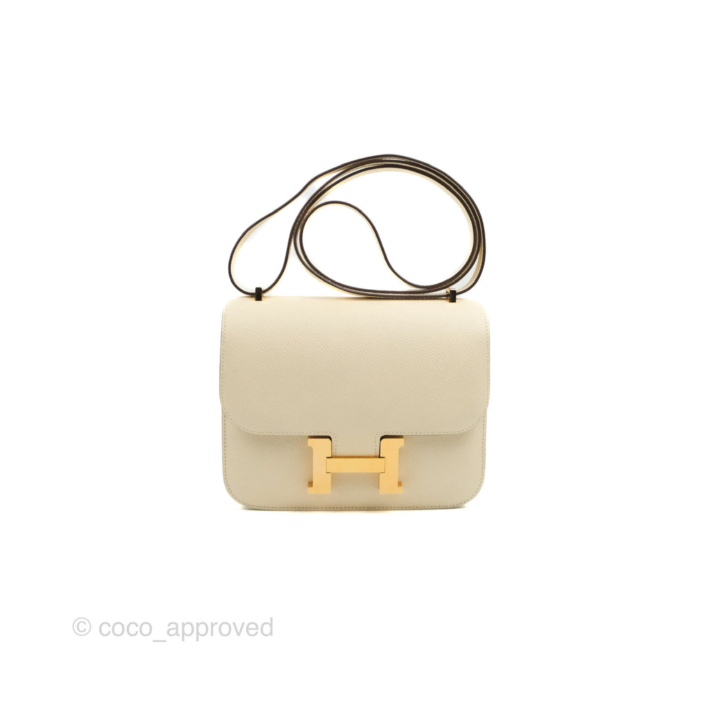 Hermès Constance Mini 18cm Nata Epsom Gold Hardware