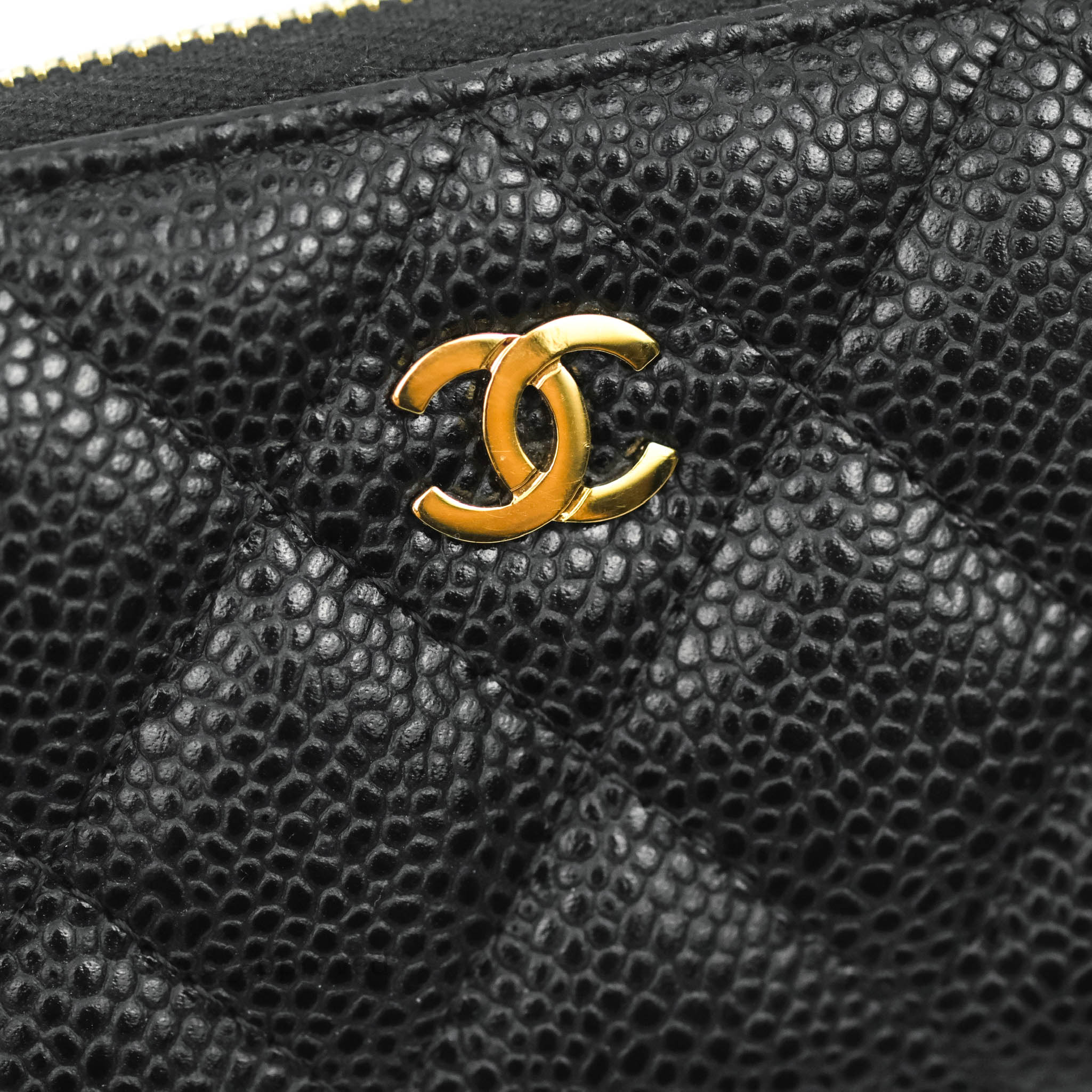 Chanel Black Caviar Leather Classic Zipped Coin Purse, myGemma, DE