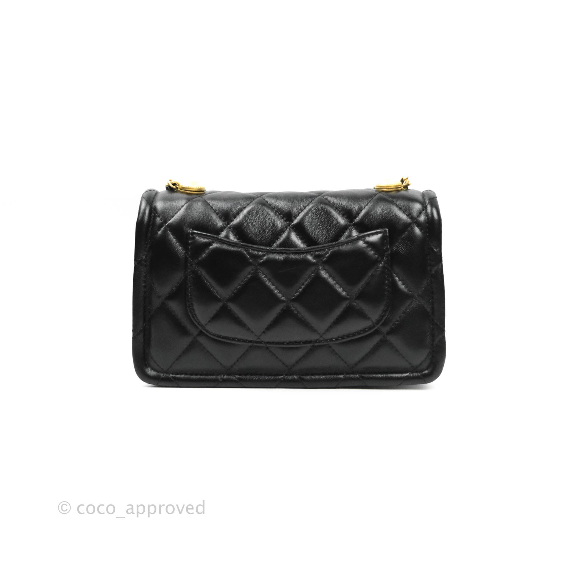 Chanel Small With Chain (O-purse-vanity With Chain) White – Coco