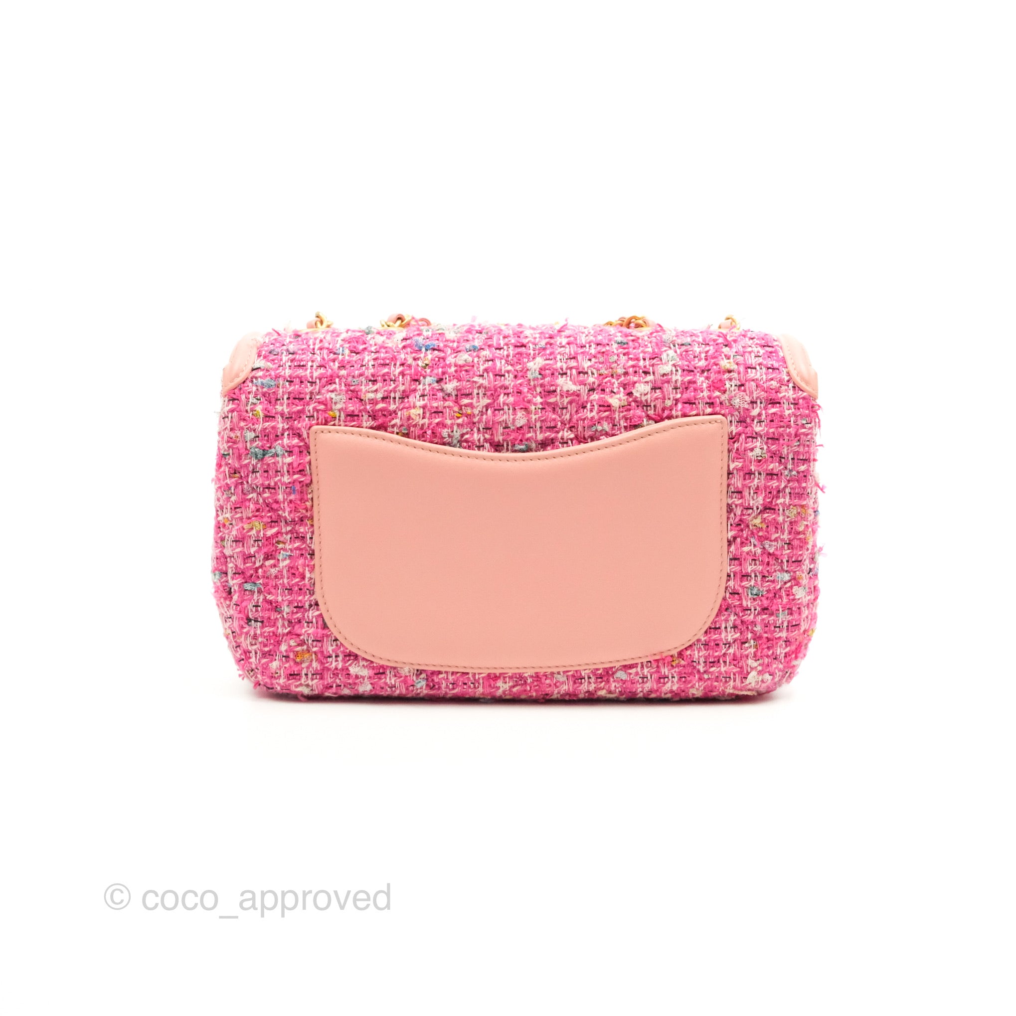 Chanel Quilted Small CC Filigree Flap Pink Tweed – Coco Approved