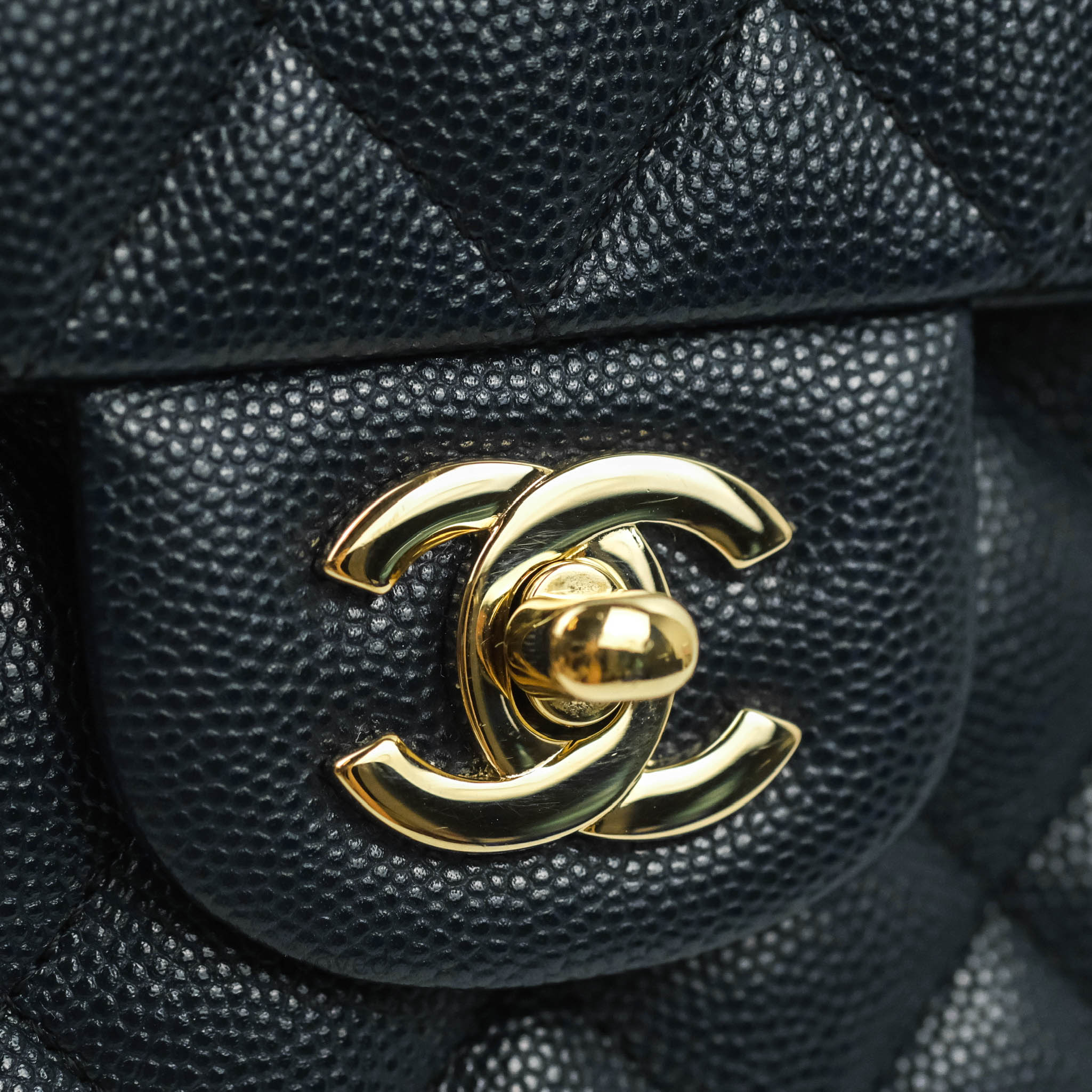 CHANEL, Bags, Chanel Black Lambskin Leather Vanity Bag With Chain