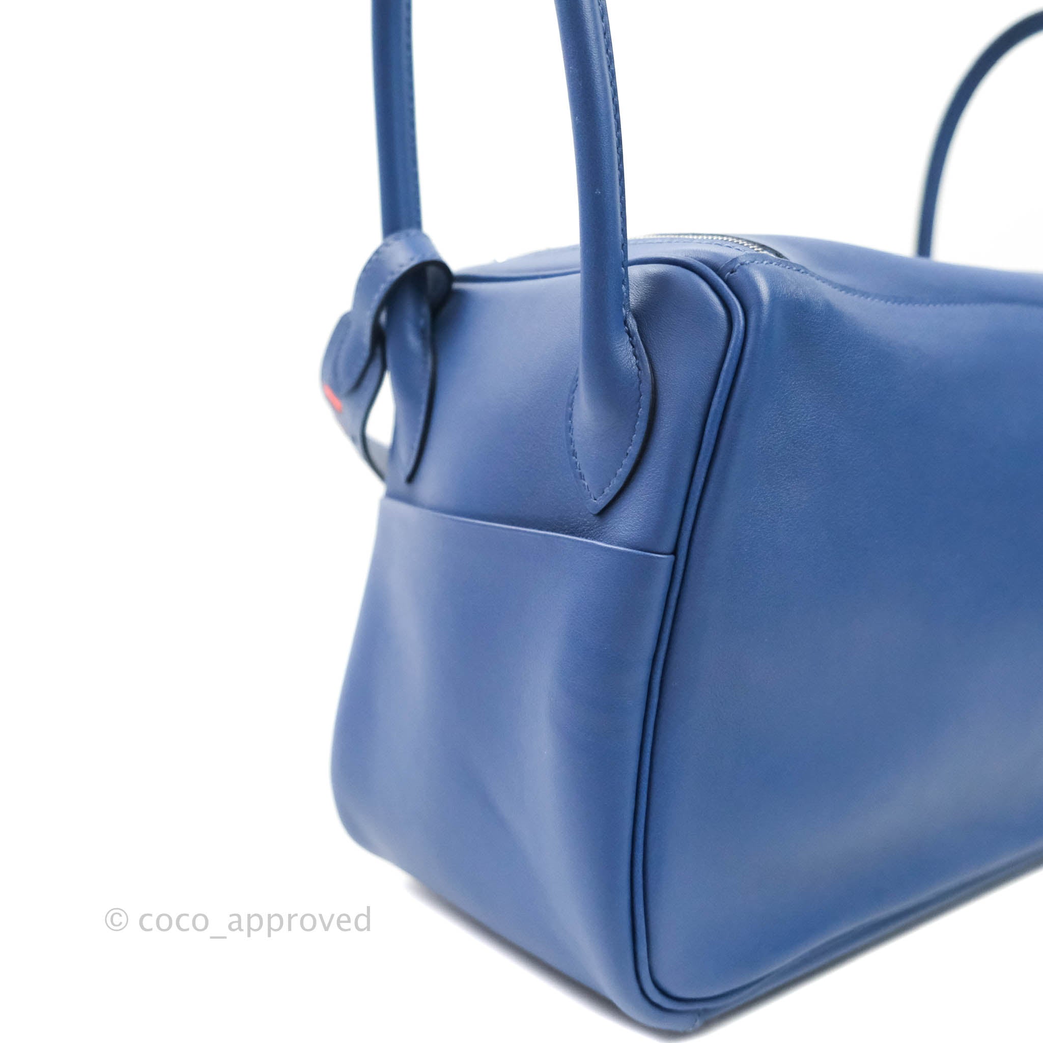 Lindy leather handbag Hermès Purple in Leather - 36356766