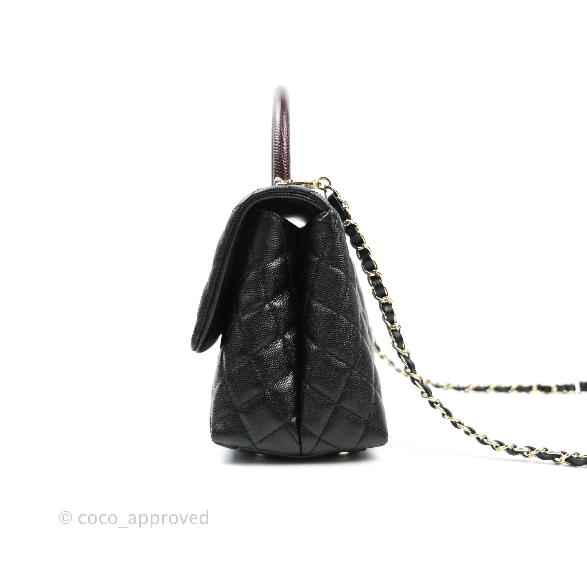Chanel Large Coco Handle Bag - Grey Handle Bags, Handbags - CHA965772