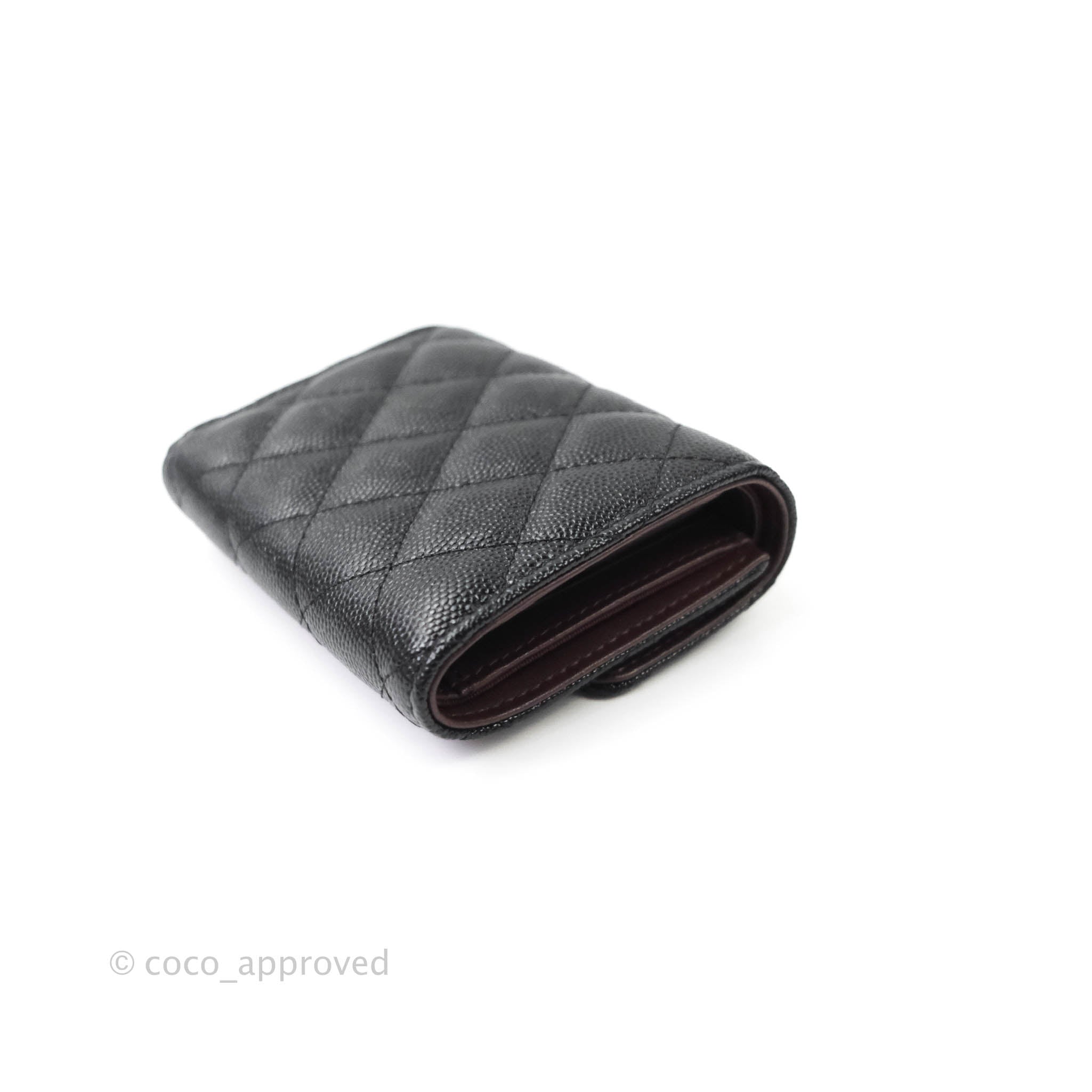 TINY CASSANDRE credit card wallet in matte leather