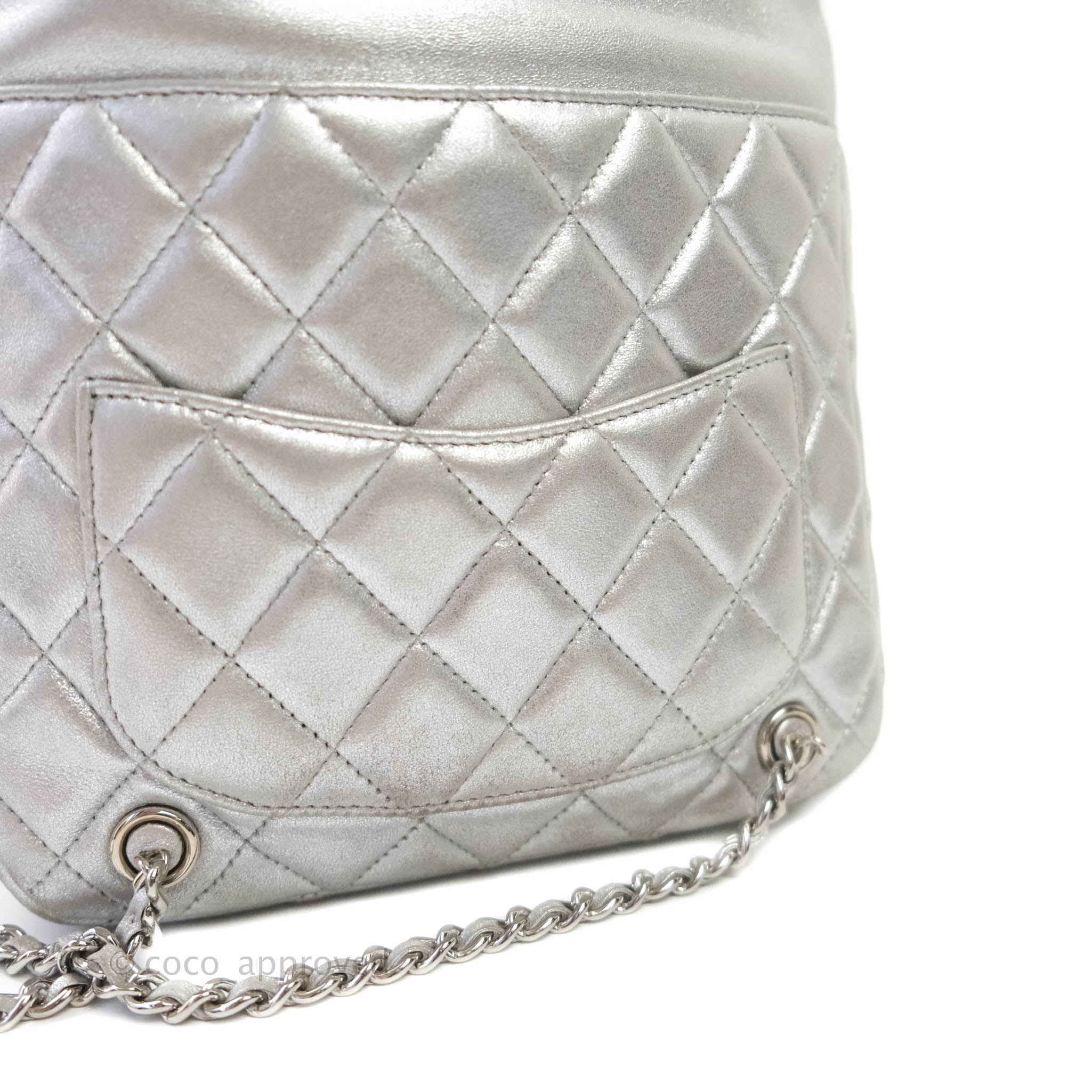 Chanel Metallic Light Gold Lambskin Quilted Small Seoul Backpack