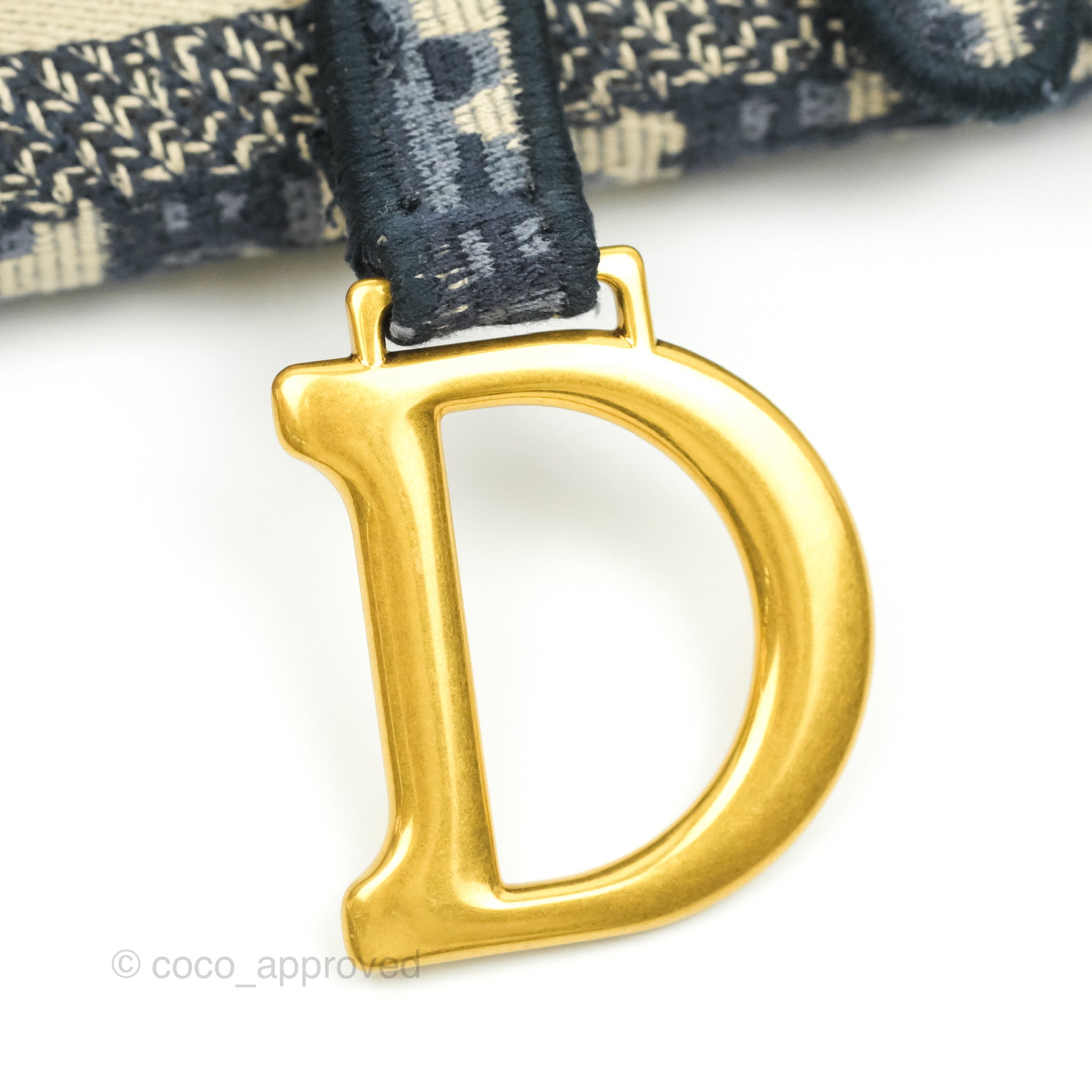 SILI Preorder - New Dior slim pochette saddle in navy
