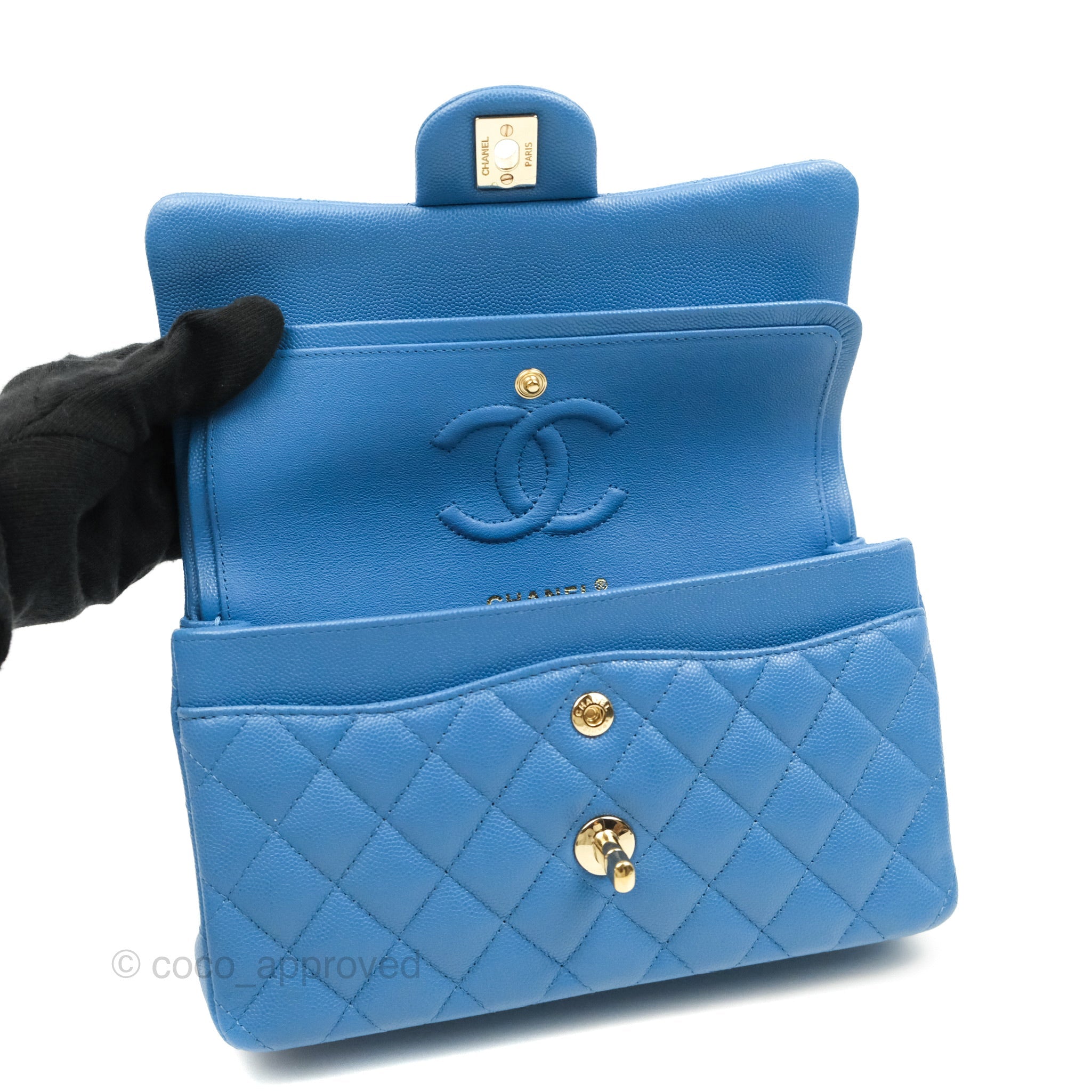 blue chanel mini bag