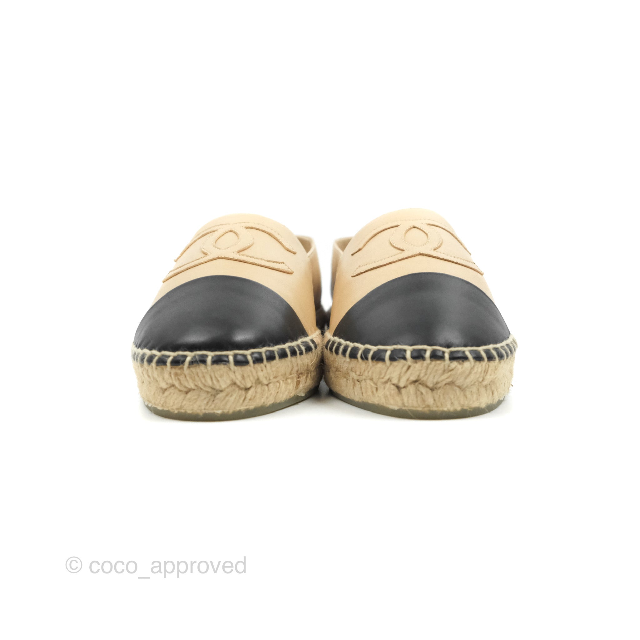 New in box Chanel Espadrilles Size 38 Lambskin shoes