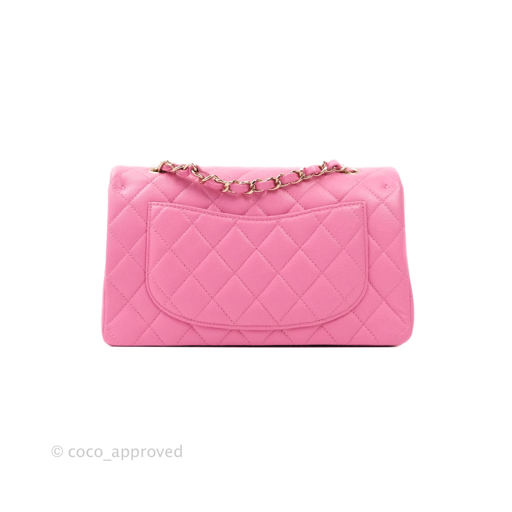 Chanel 22P Dark Pink Quilted Caviar Chain Backpack Flap s214ca72 at 1stDibs