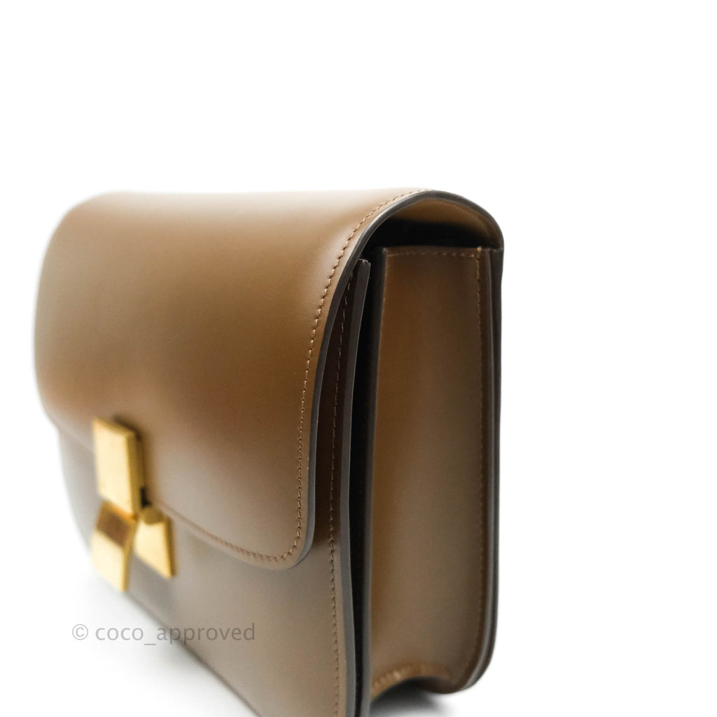 Celine Medium Classic Box Flap Caramel Calfskin