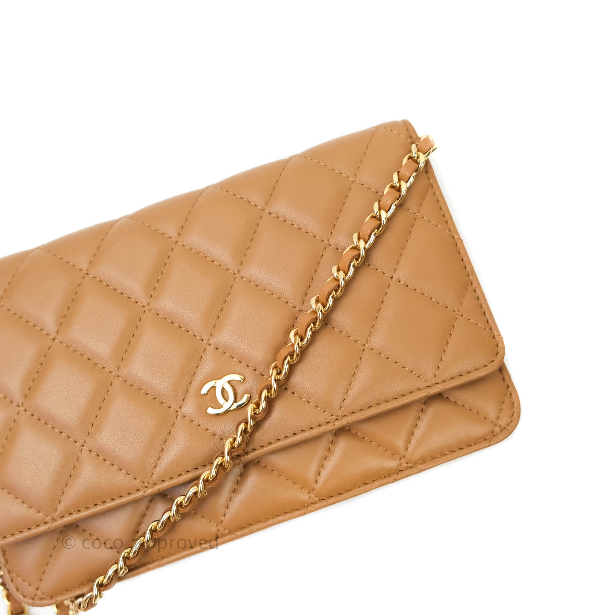CHANEL Caviar Quilted Wallet On Chain WOC Dark Pink 911704  FASHIONPHILE