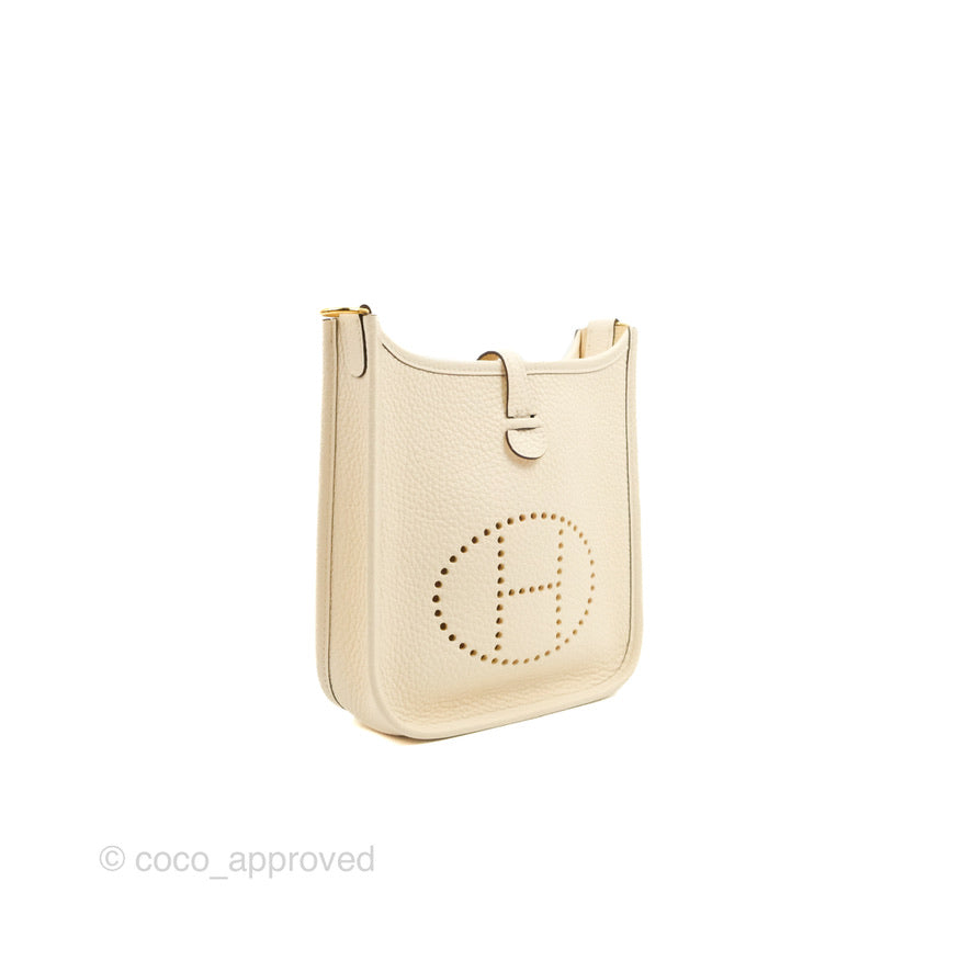 Hermès Mini Evelyne 16 Nata Clemence Gold Hardware