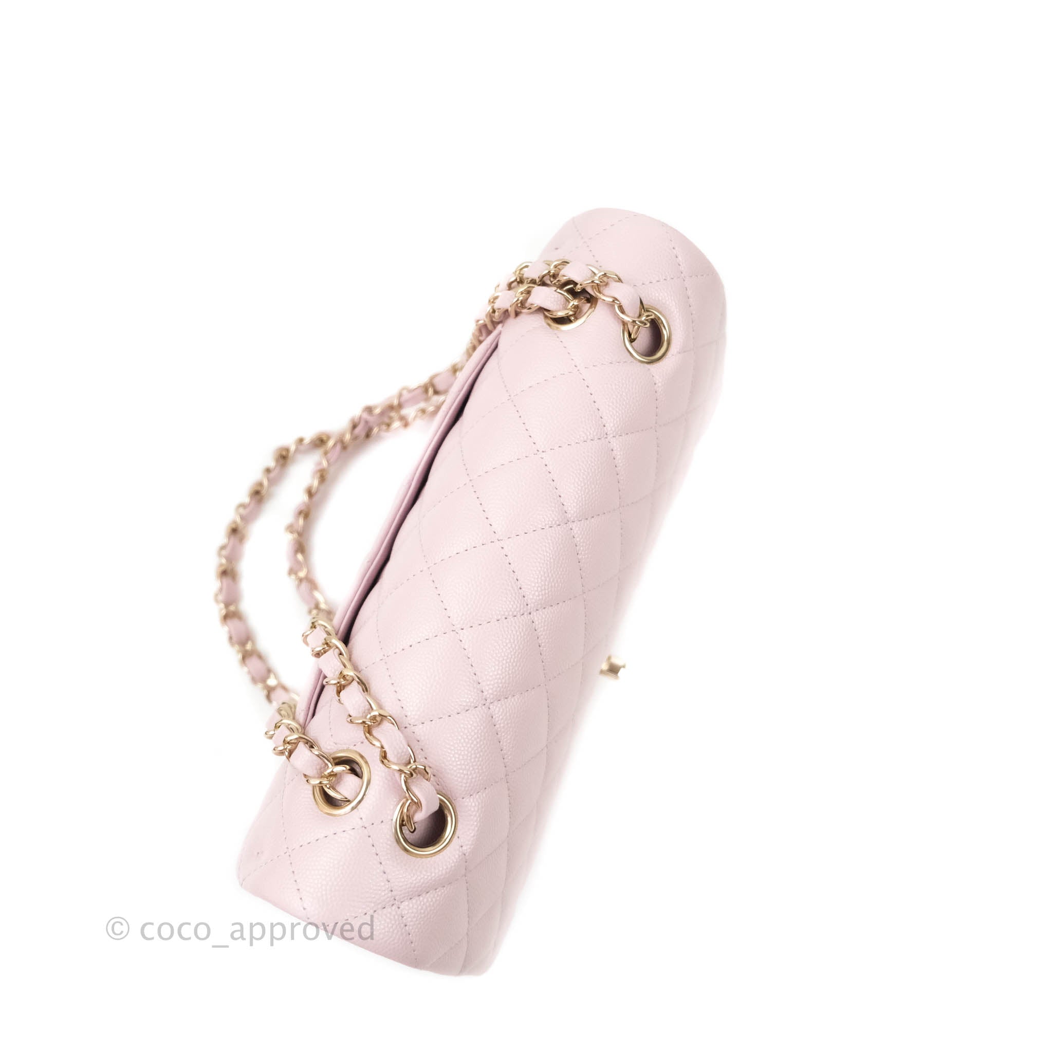 Chanel Lilac Caviar Medium Classic Flap Bag ○ Labellov ○ Buy and