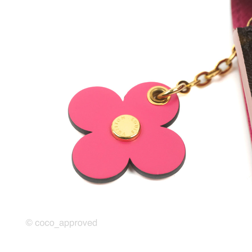 ️❤️NEW LOUIS VUITTON Emilie Long Wallet Monogram 3D Flower Peony Pink 🔥HOT  GIFT