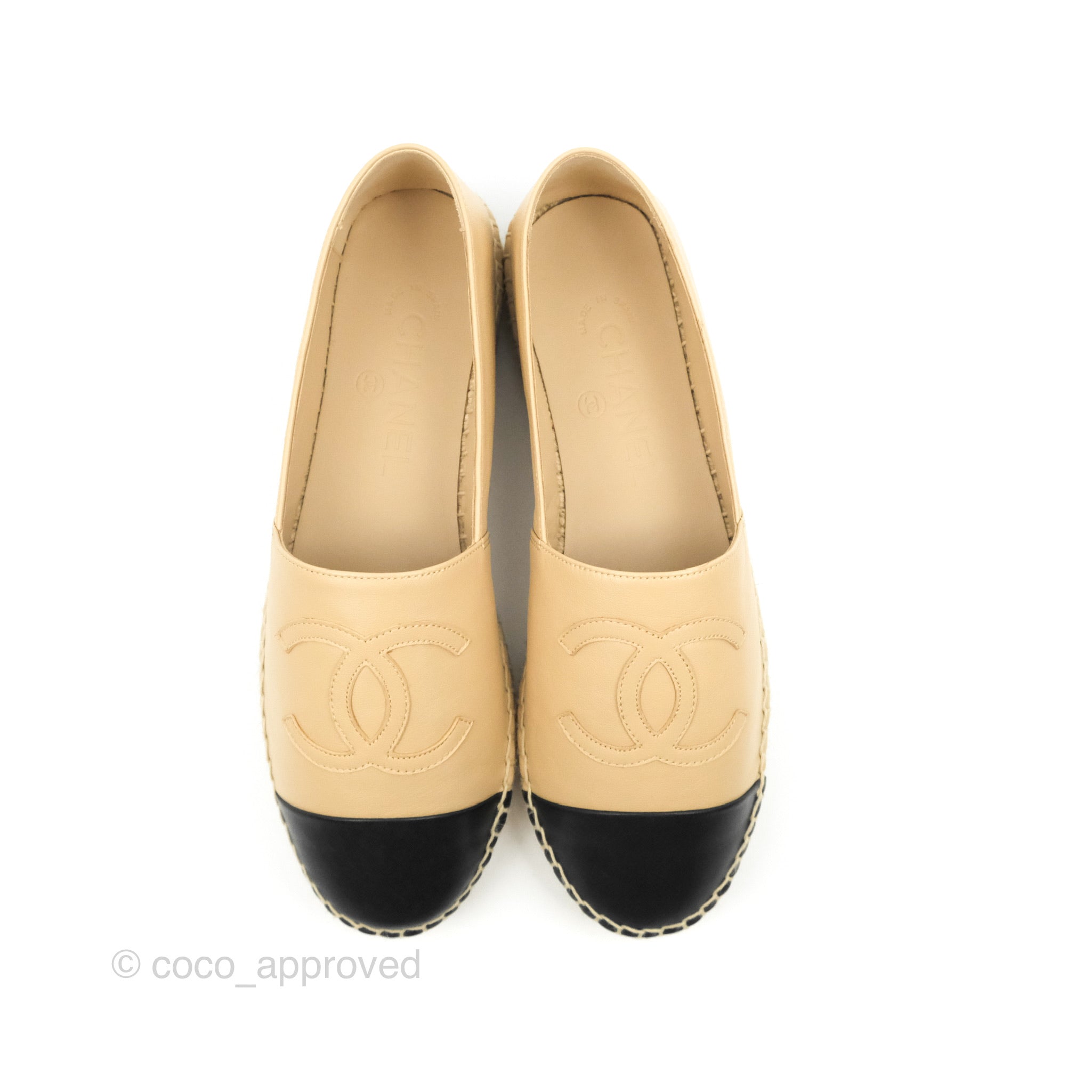 CHANEL Lambskin CC Espadrilles 38 – Fashion Reloved, 55% OFF